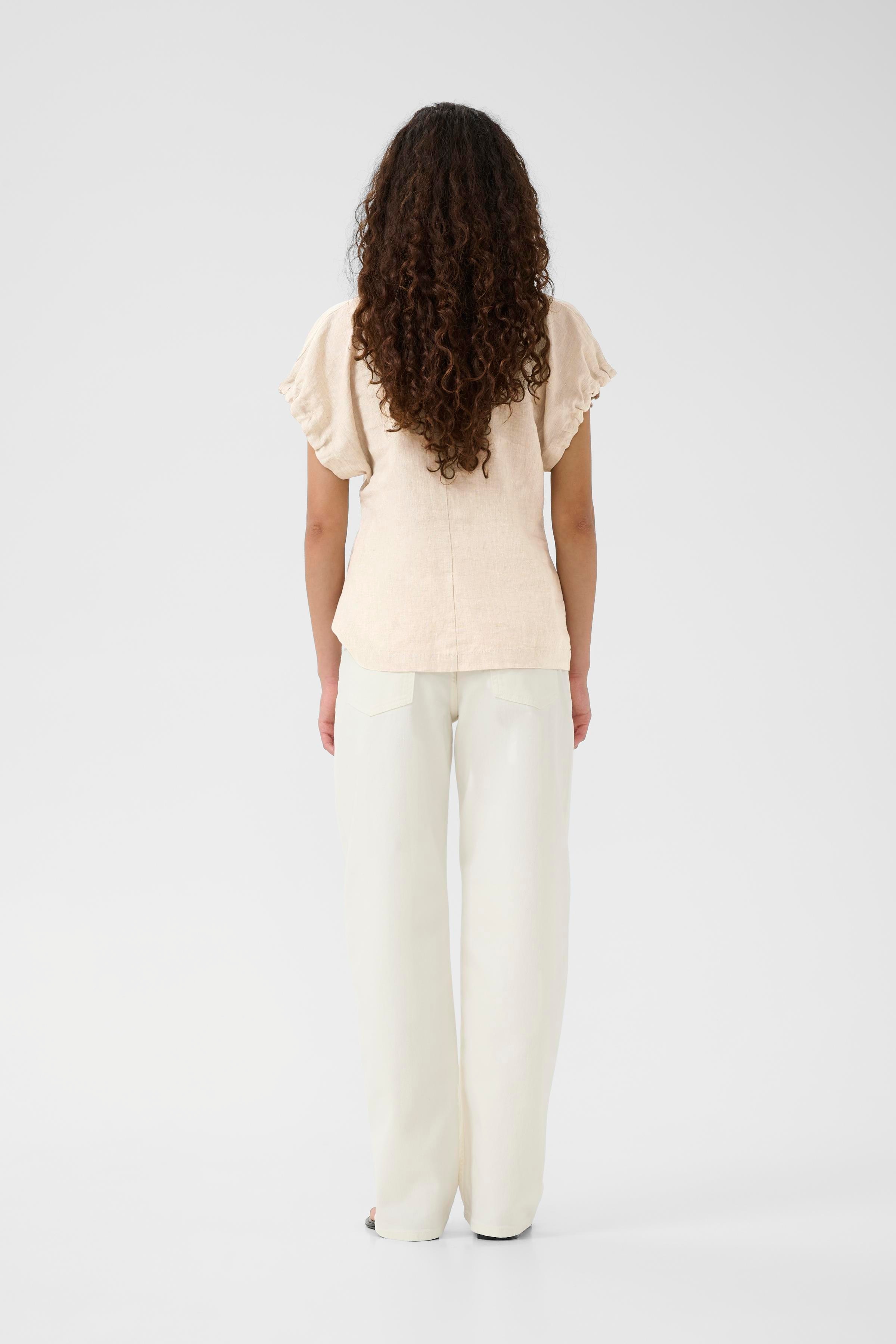 RigittaIW Hør Top LOOKBOOK BACK 30110342-1304031