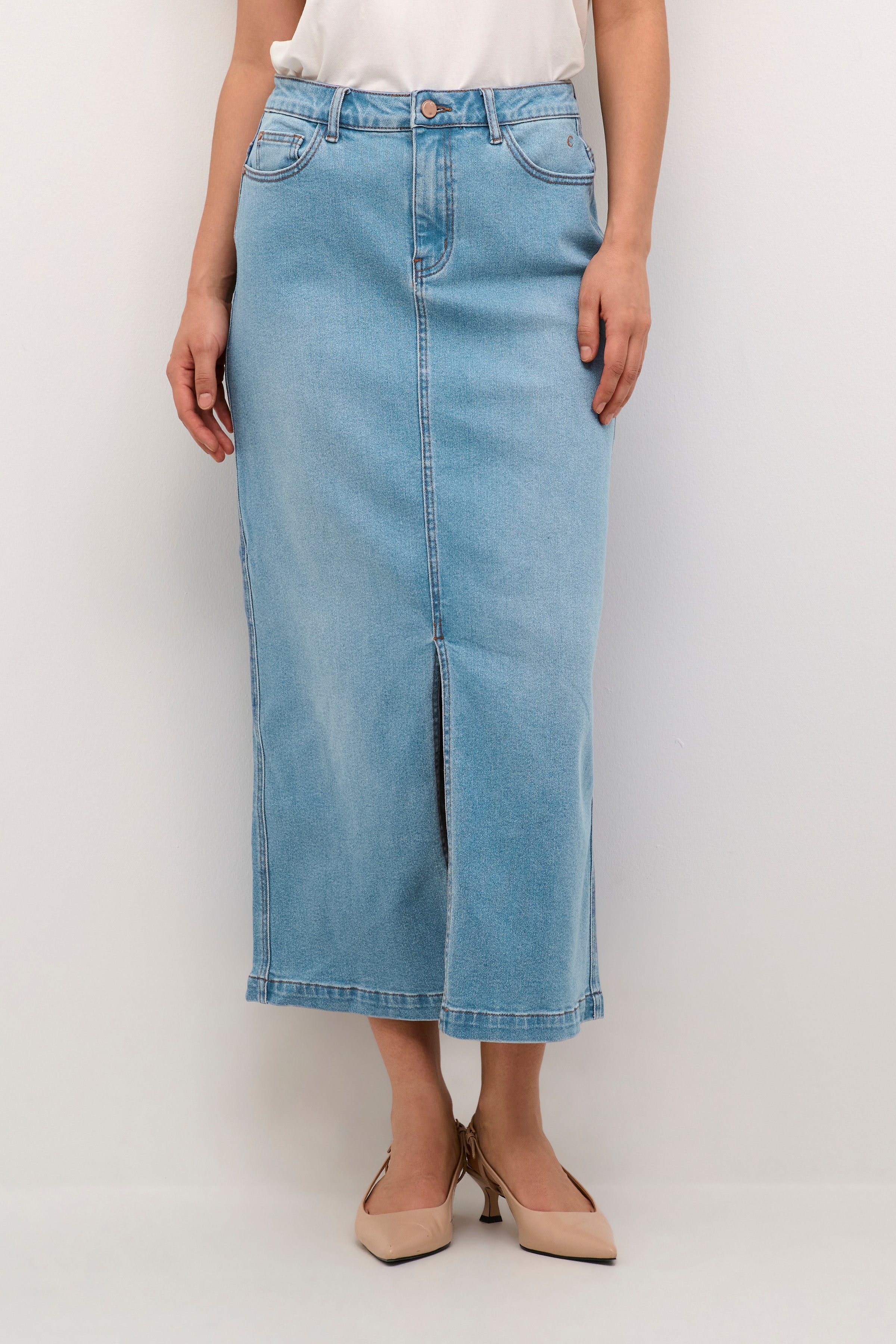 CREbba Denim skirt LOOKBOOK FRONT 10612261-103828