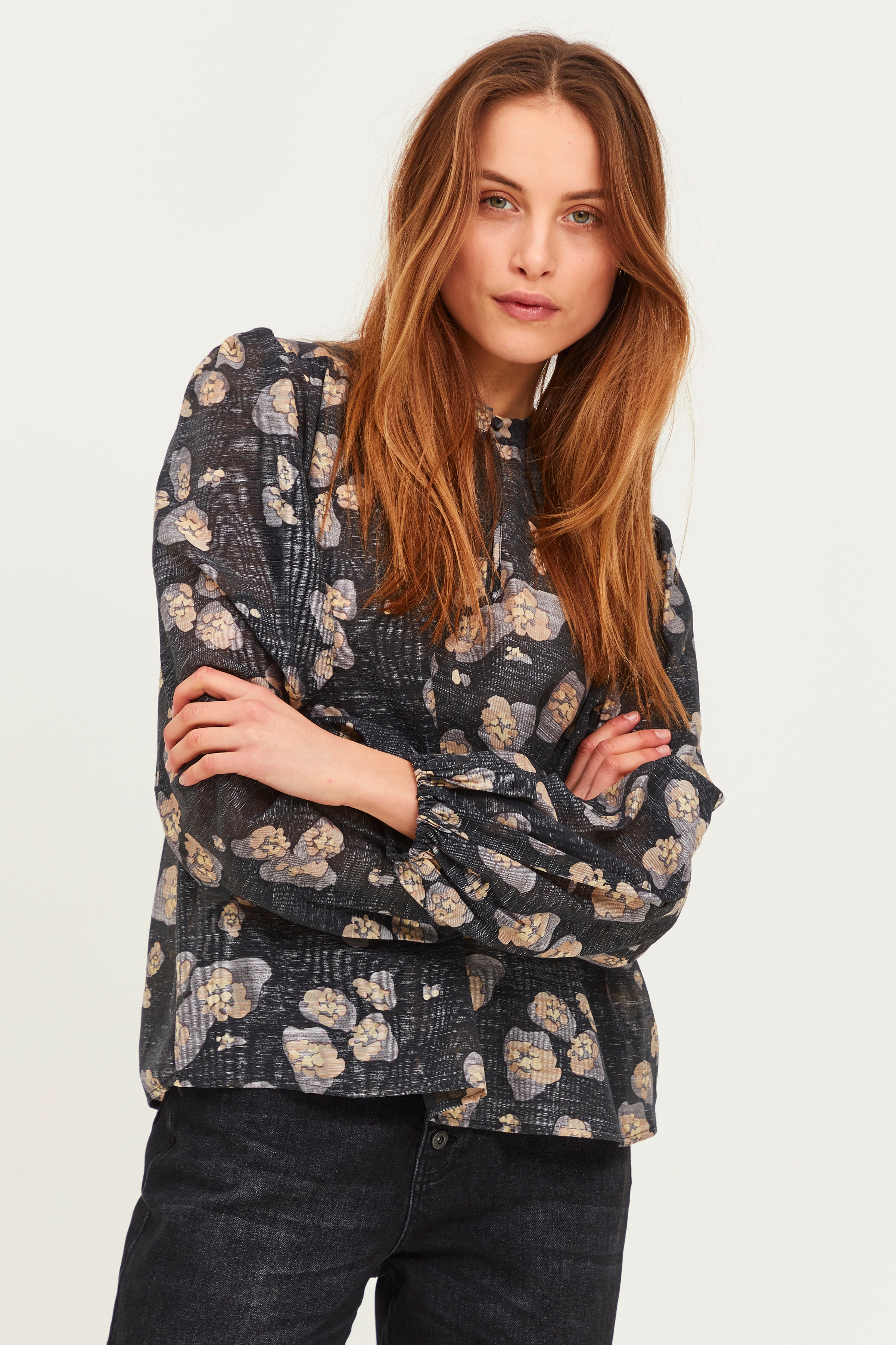Långärmad blus LOOKBOOK FRONT 50206173-200143