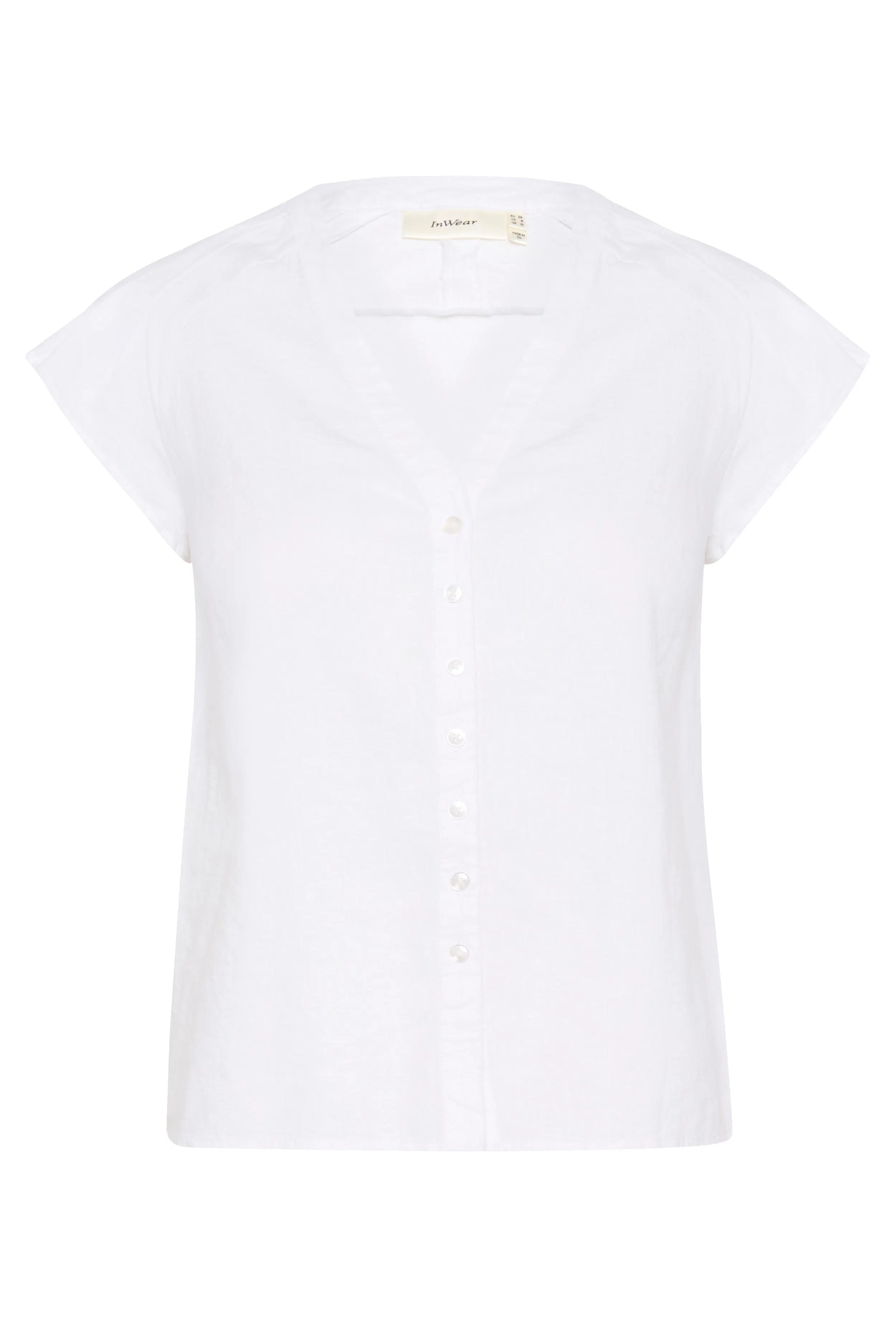 FaridaIW Hør Top PACK FRONT 30110435-300001