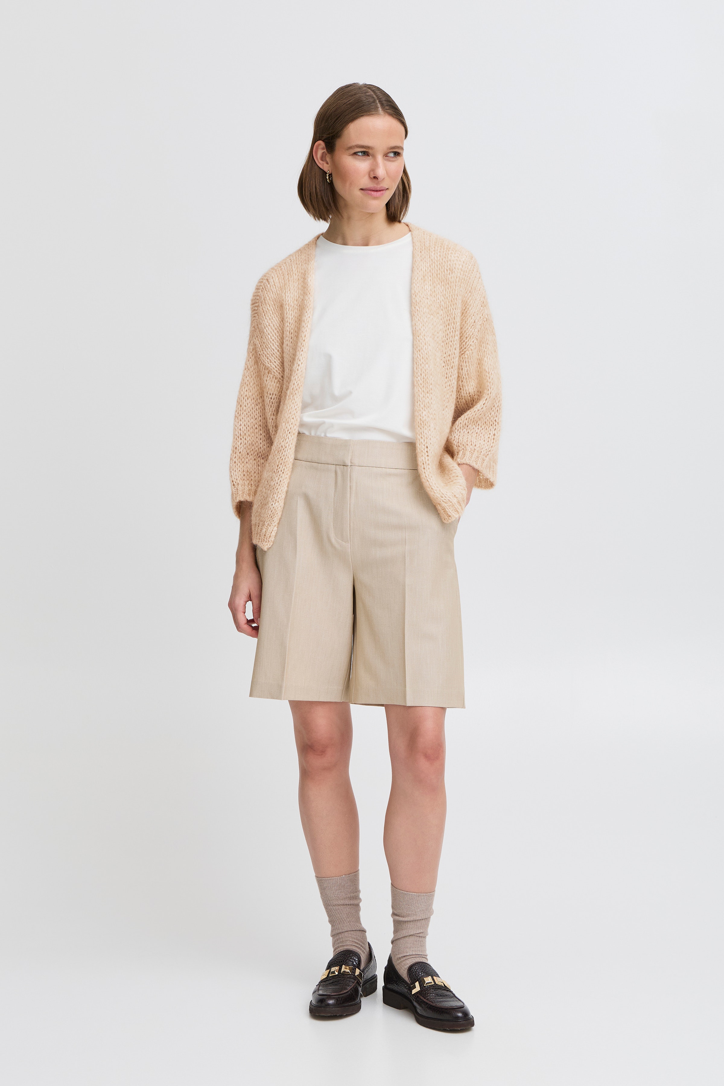 BYNONAX Strikket cardigan LOOKBOOK FRONT 20816622-1513041
