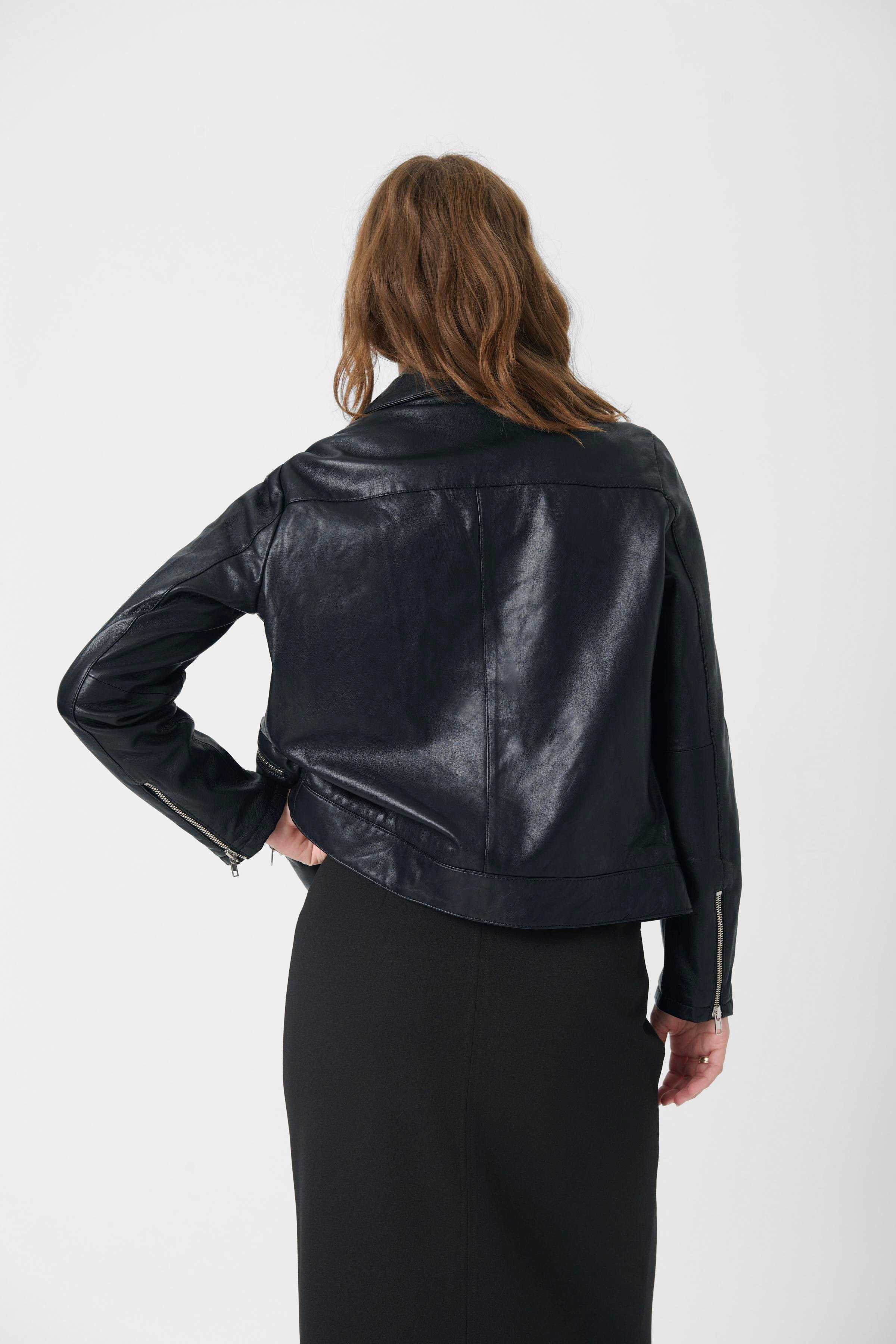 SLMaeve Leather jacket LOOKBOOK FRONT 30403641-40050