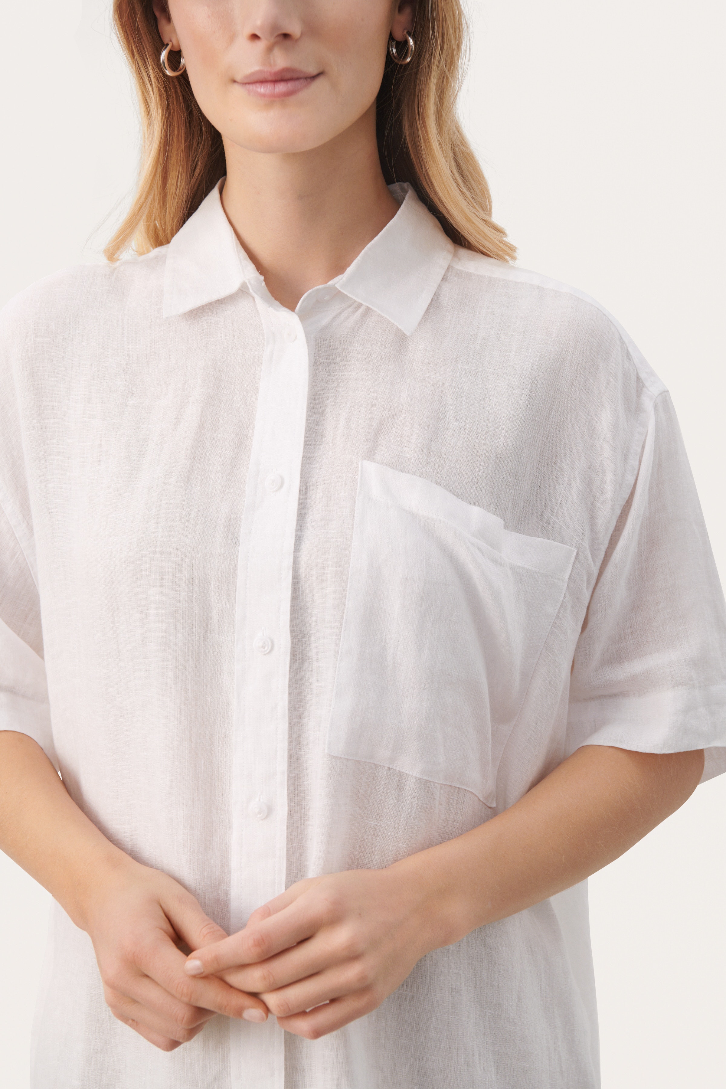 GarinePW Short-sleeved linen shirt LOOKBOOK DETAIL 30308749-110601