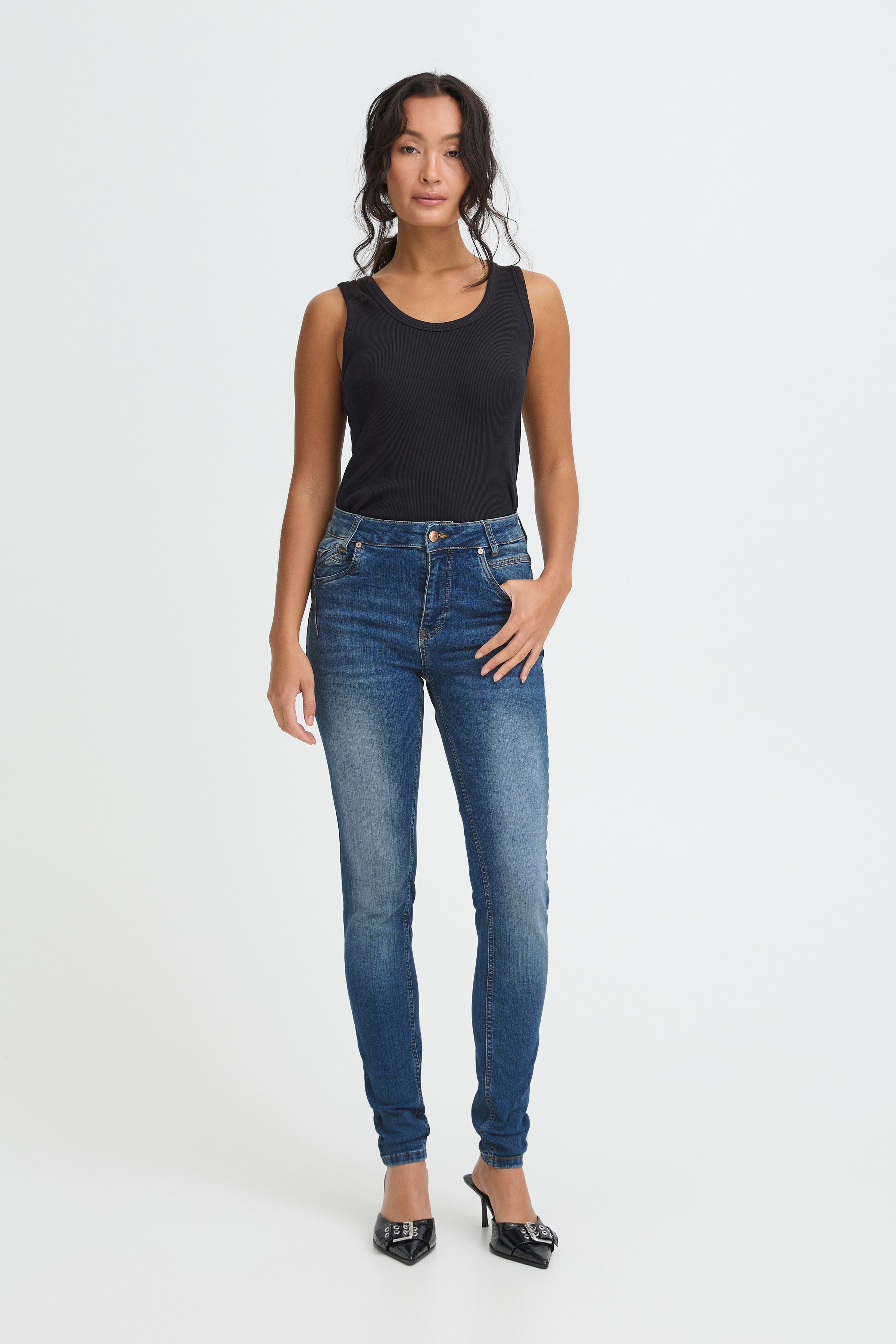 PZCARMEN Hw Jeans Skinny Leg LOOKBOOK FRONT 50204829-5001901