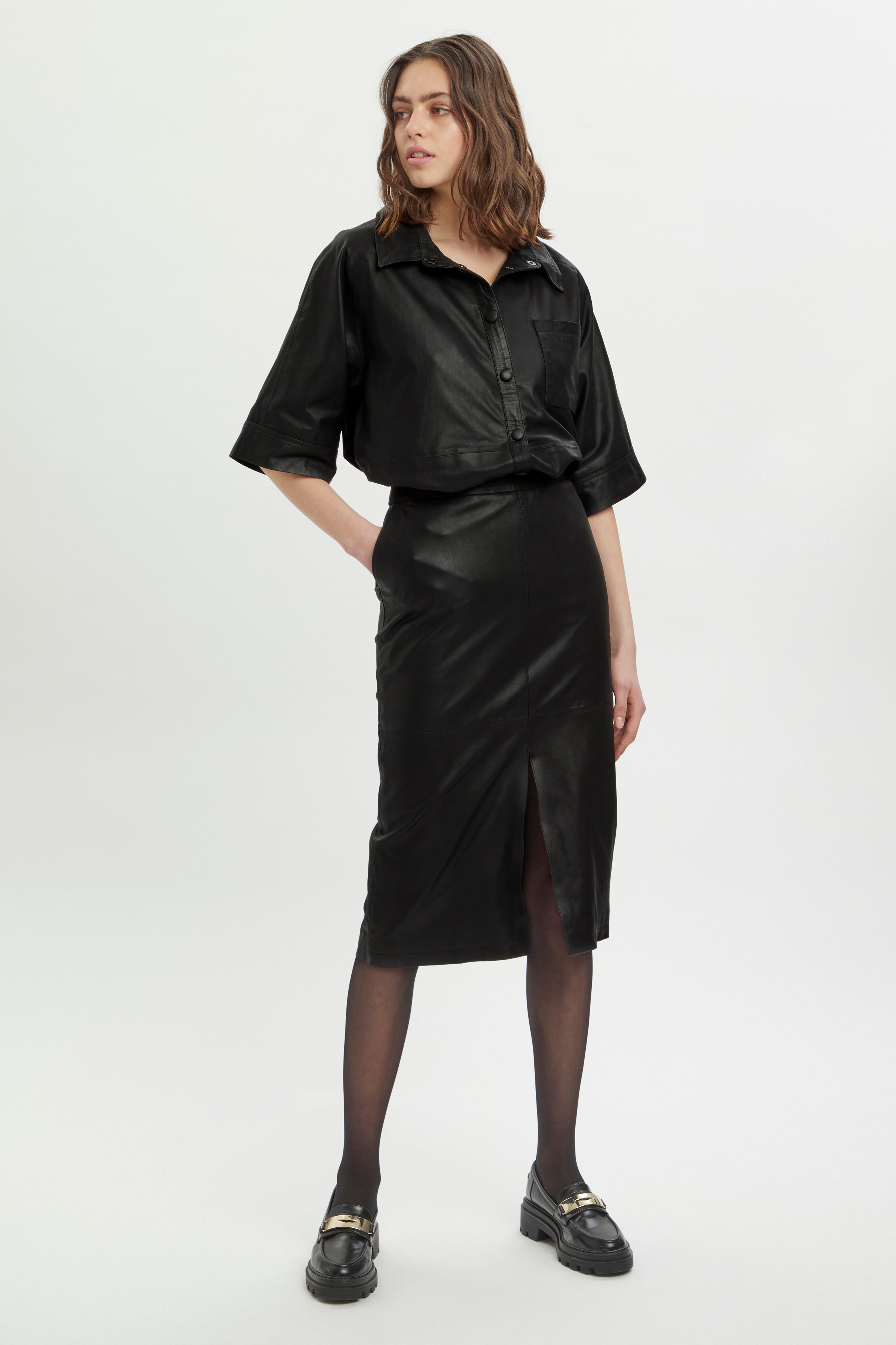 MWBally Leatherskirt LOOKBOOK FRONT 10703547-100031