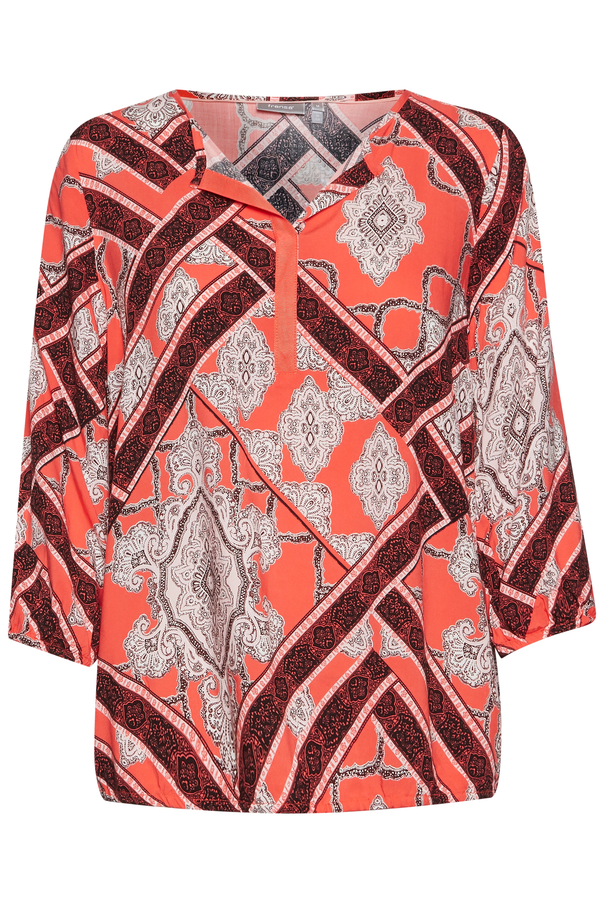 Blouse with short sleeve PACK FRONT 20607067-69439