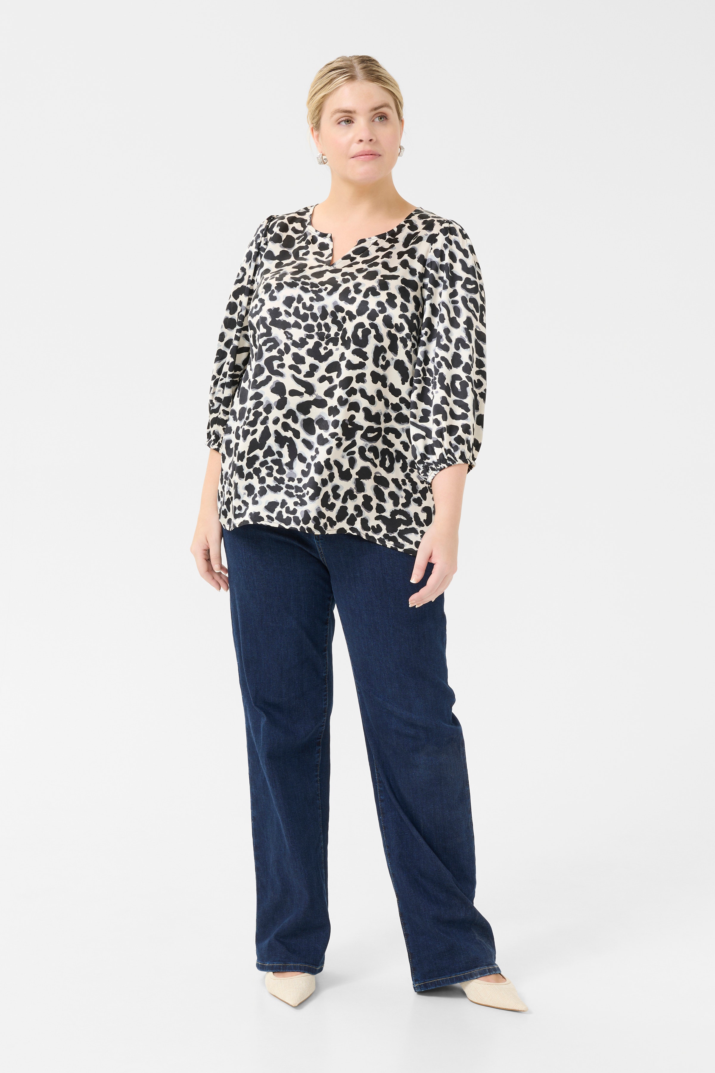 KCmegda Leopard Bluse LOOKBOOK FRONT 10583321-107798