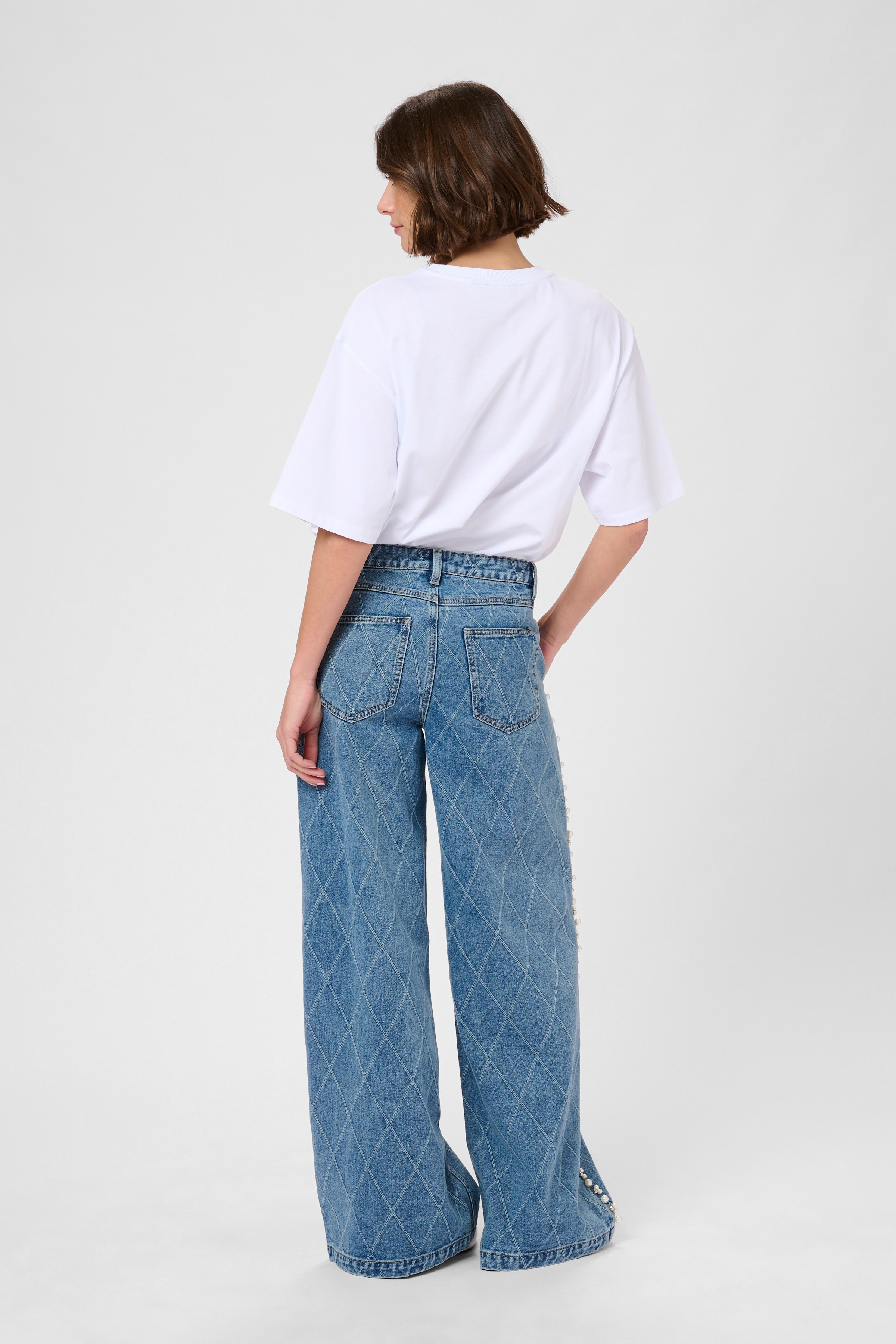 CUalys Jeans med perler LOOKBOOK BACK 50112280-500027
