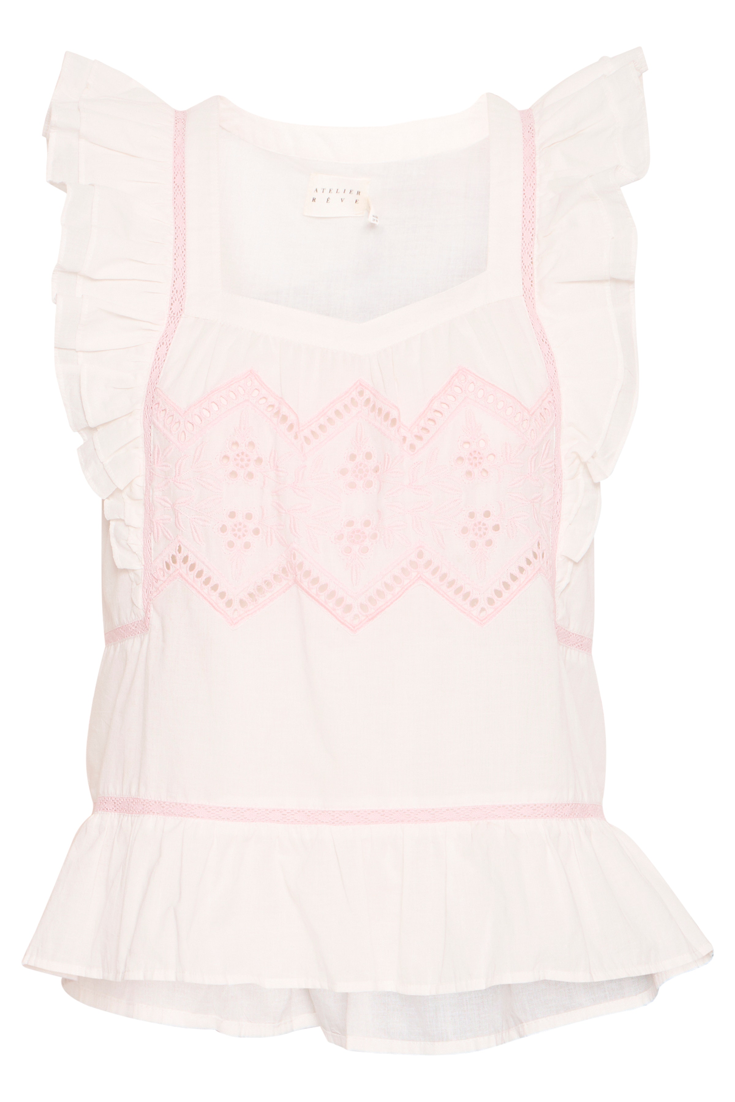 IREMILY Blouse with short sleeve PACK FRONT 20122890-110602