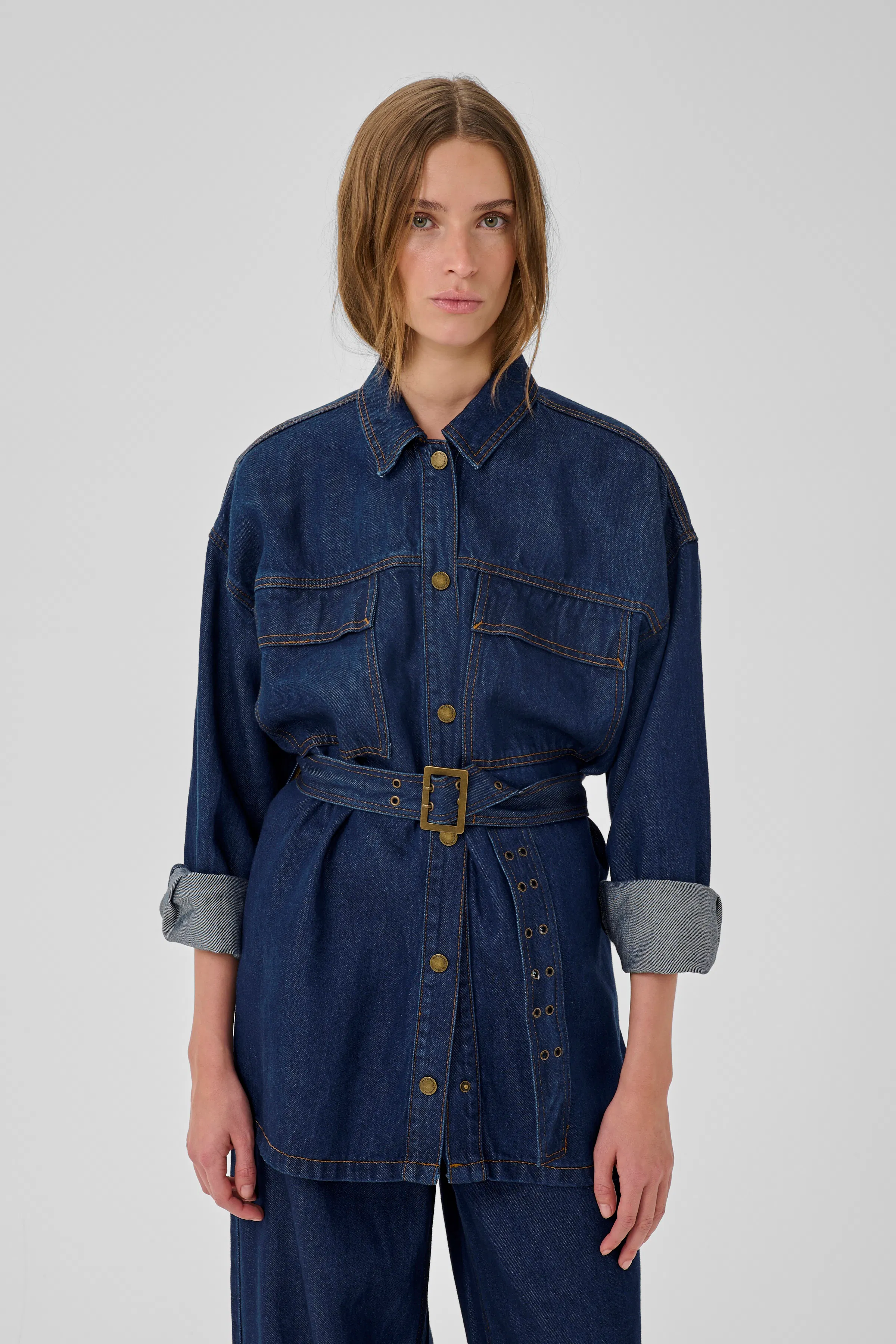 MWNessie Denim overhemd PACK FRONT 10705491-100067