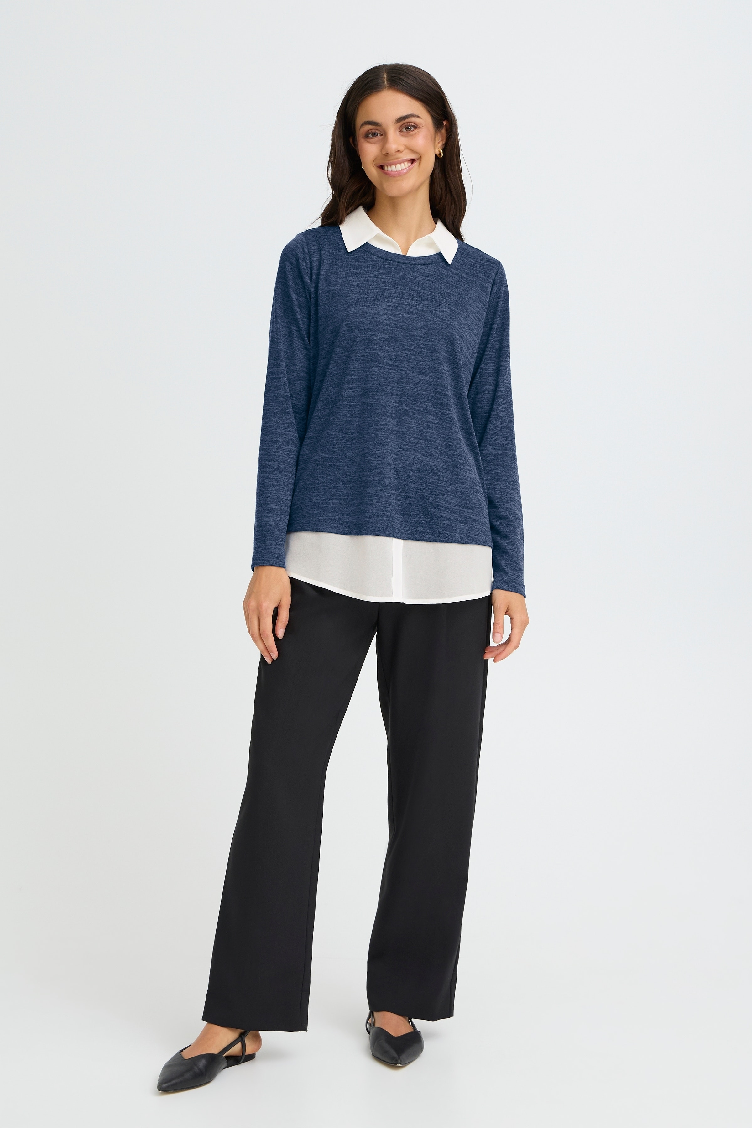 FREMMIE Strikket pullover LOOKBOOK FRONT 20615367-900006586