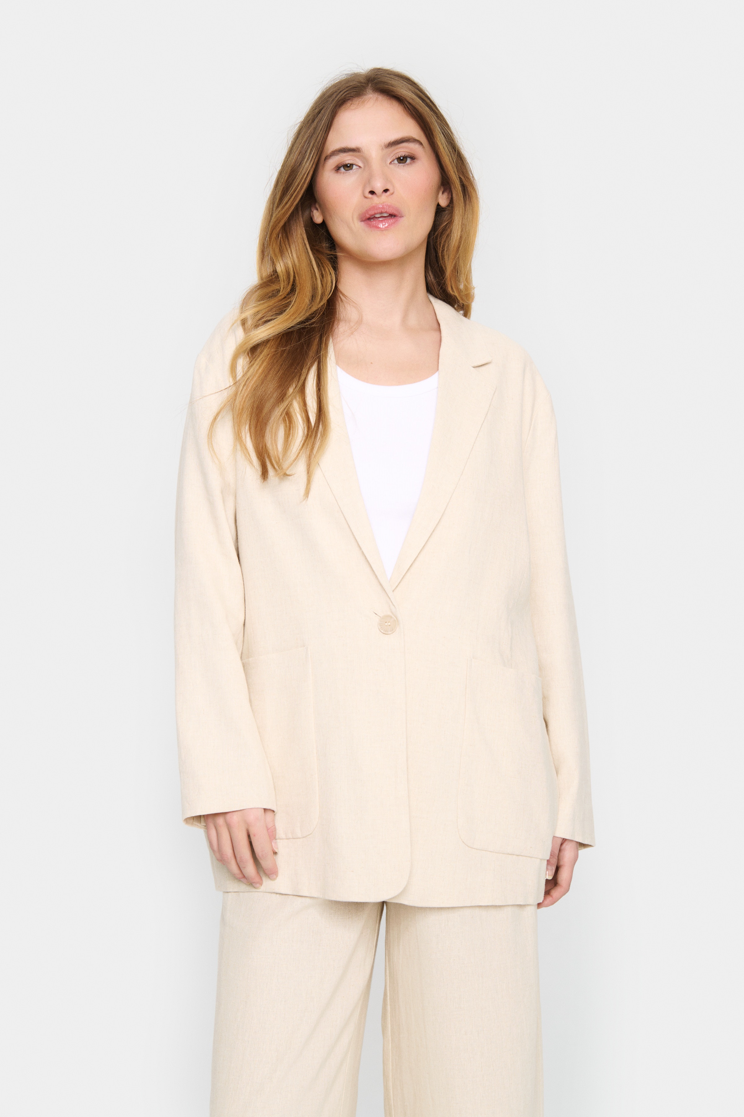 EstelleSZ  Linen blazer LOOKBOOK FRONT 30513279-1306071