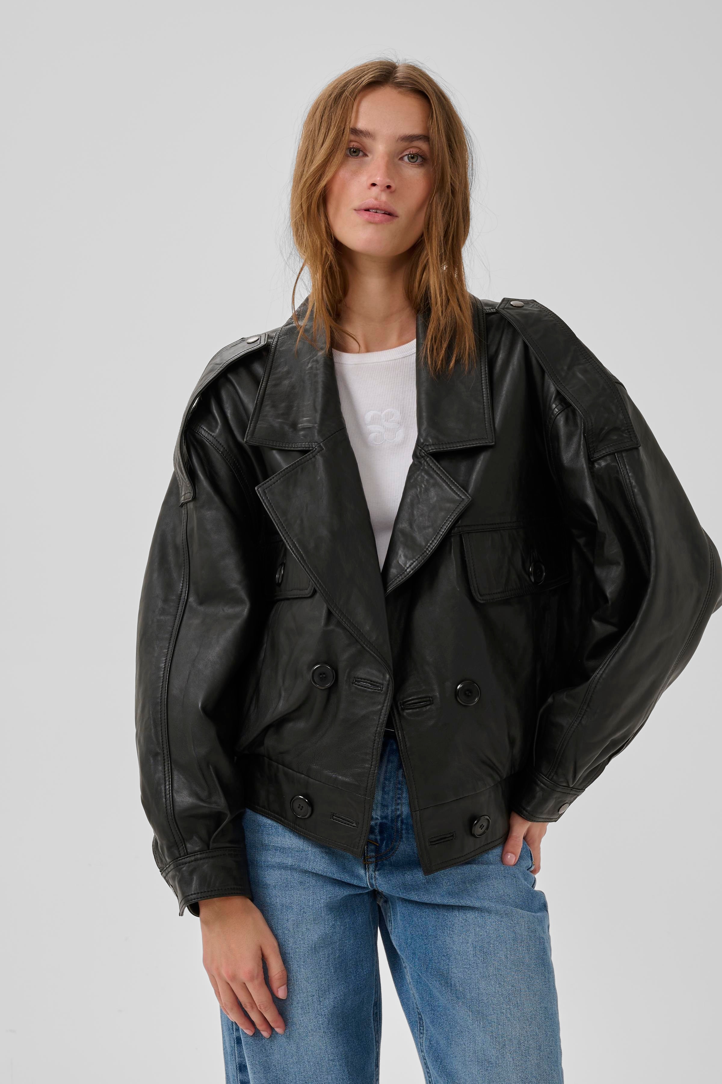 JackieMW Lederjacke LOOKBOOK FRONT 10705104-100031