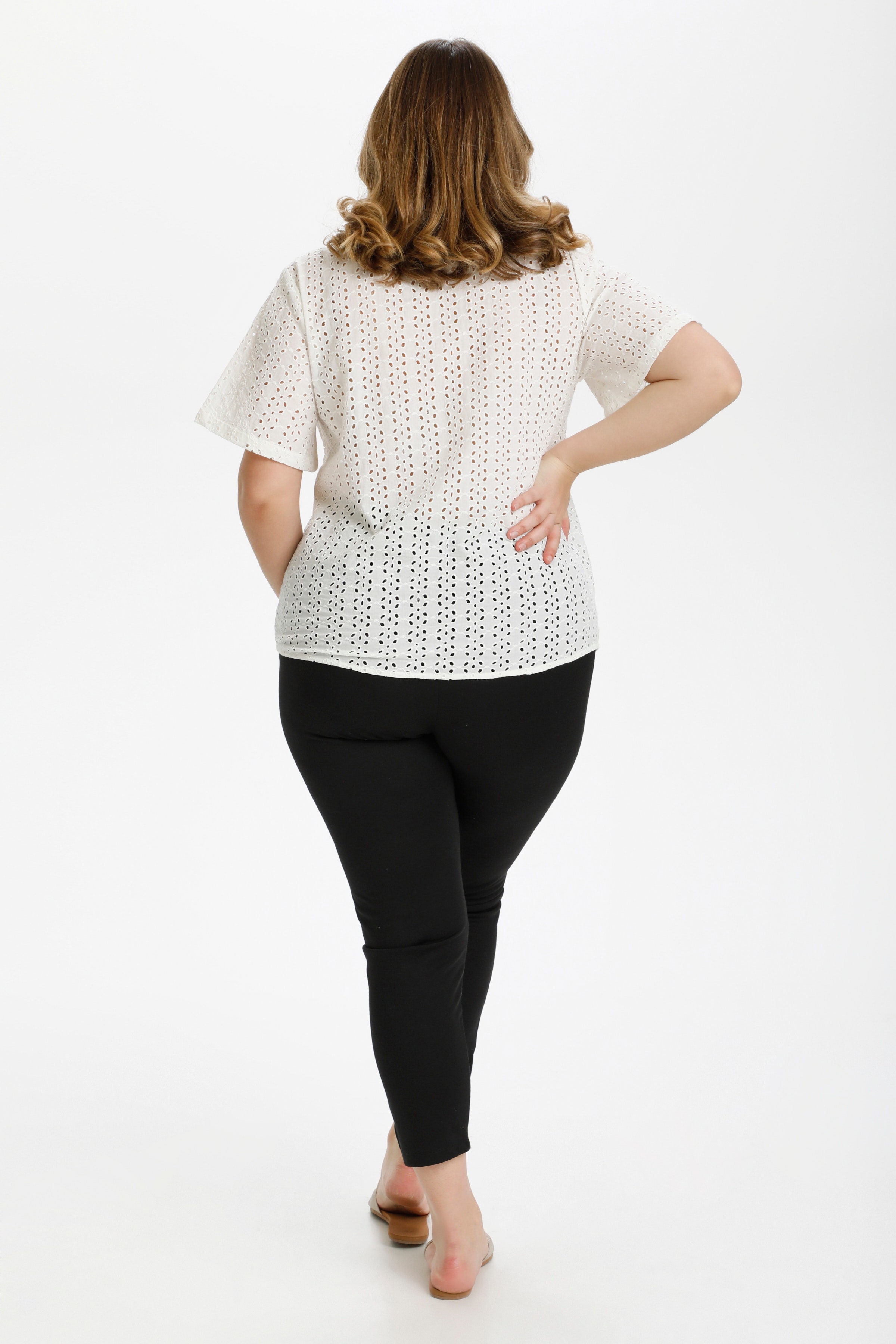 Blouse met korte mouwen LOOKBOOK BACK 10580101-50003