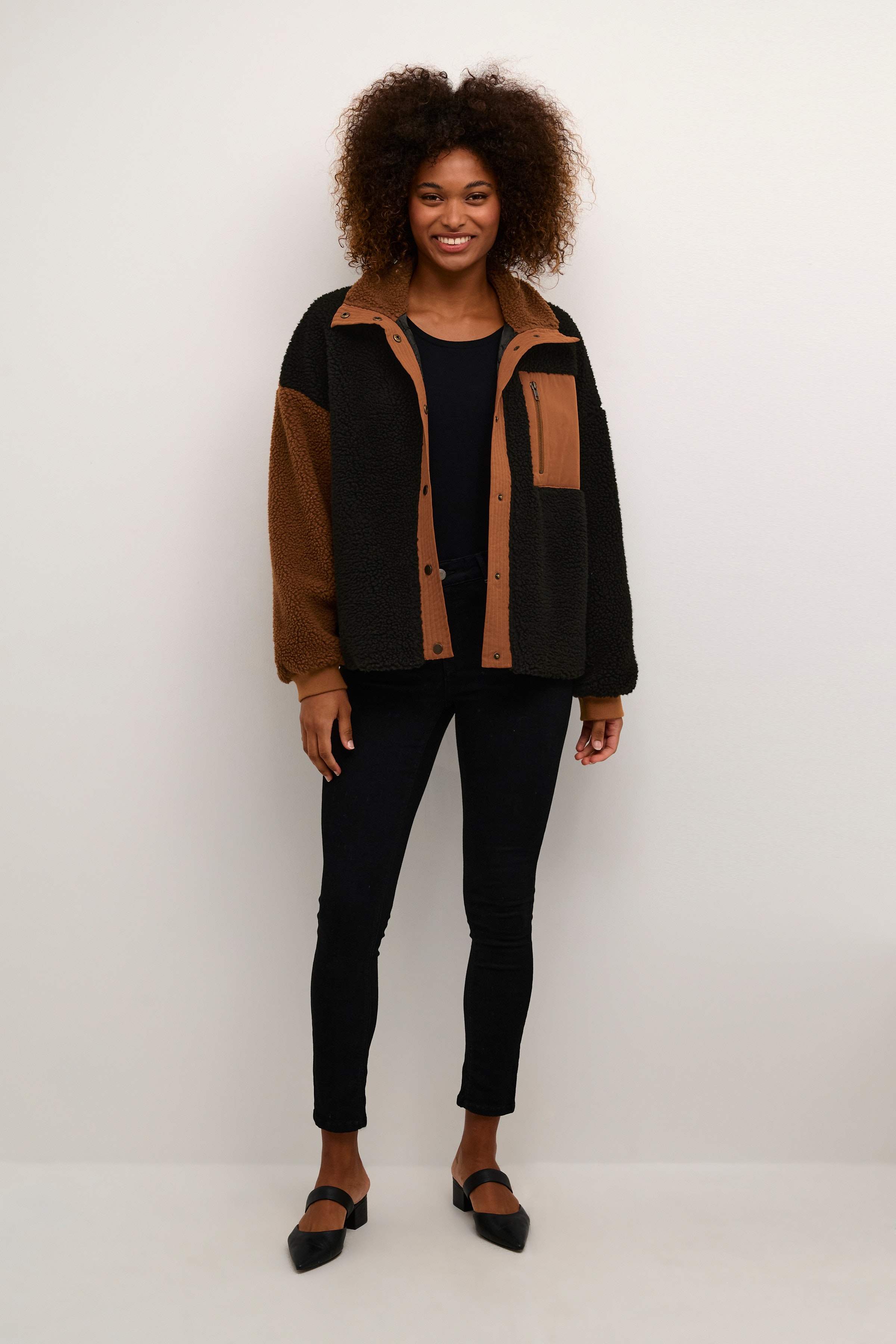 CUtally Teddy Fleecejakke LOOKBOOK FRONT 50109006-500012