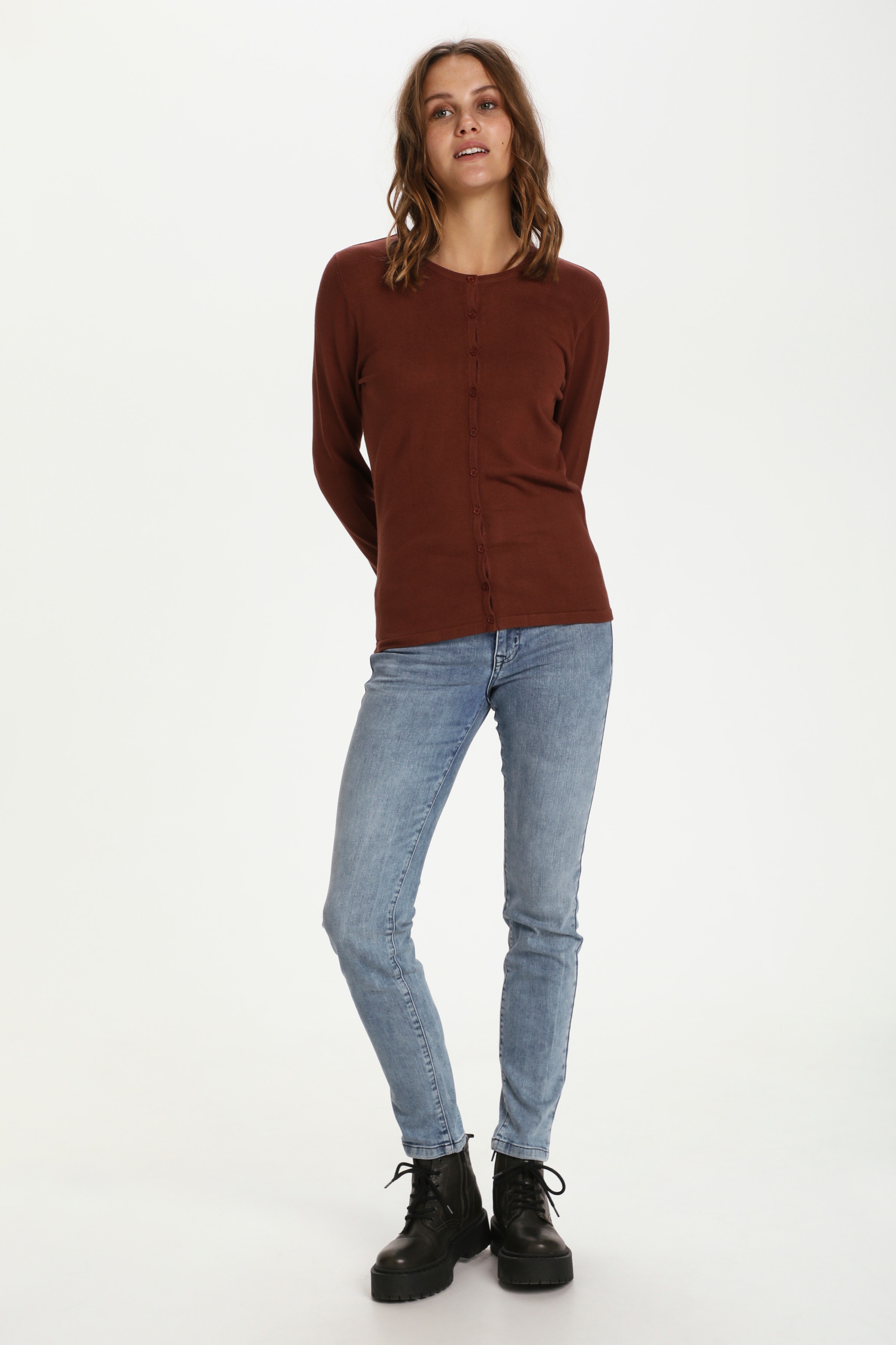 MilaSZ R-Neck Cardigan LOOKBOOK FRONT 30500005-191436