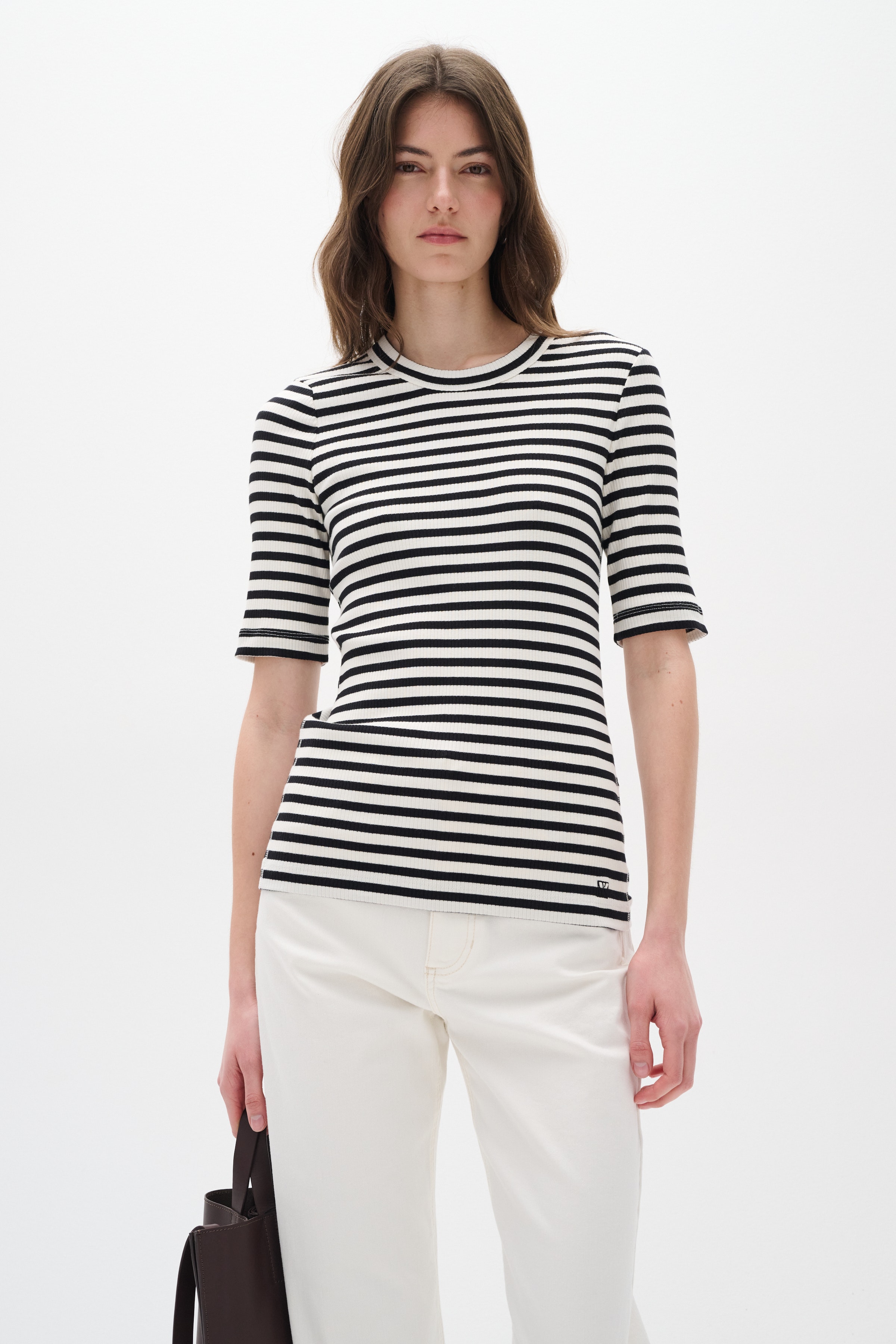 DagnaIW Striped T-shirt LOOKBOOK FRONT 30107269-301284