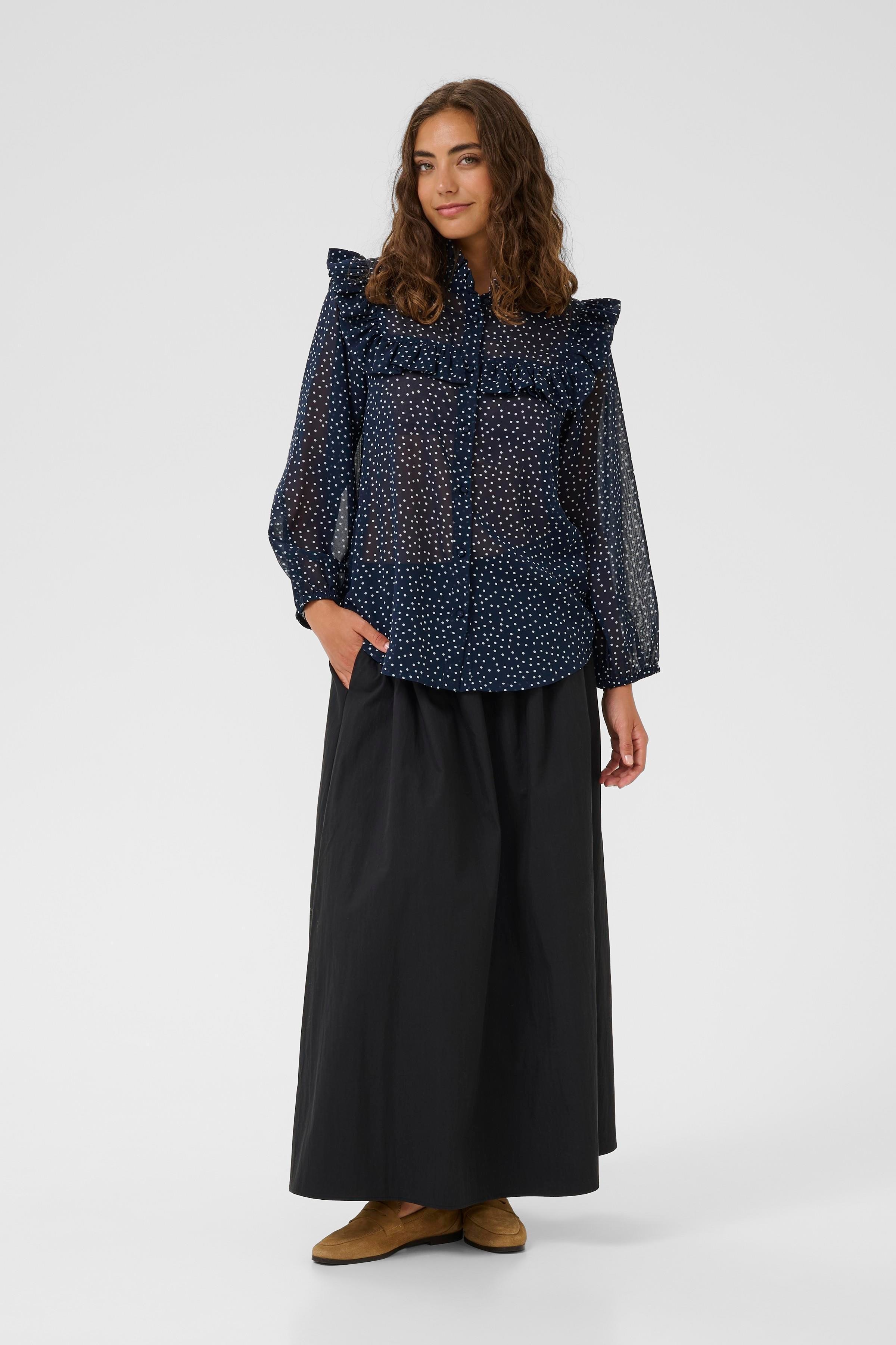 CUalita Blouse met stippen LOOKBOOK FRONT 50112723-108939