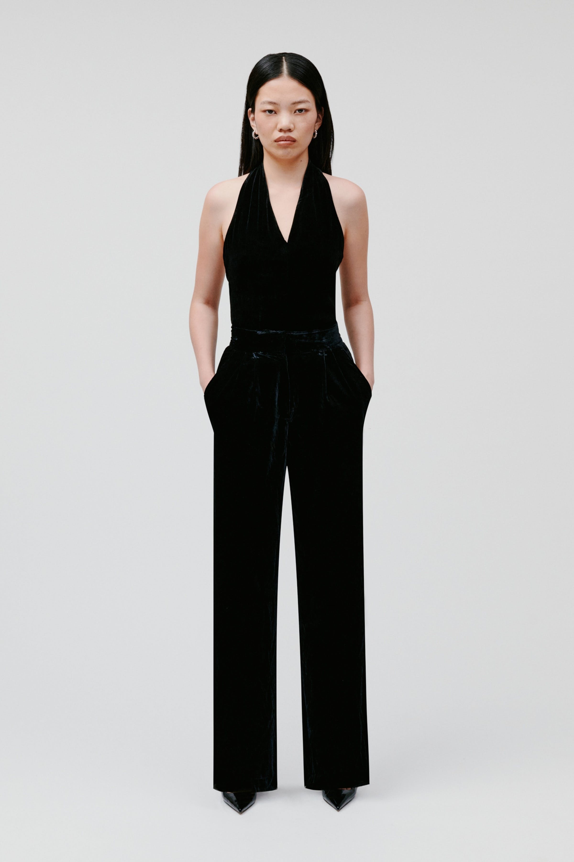 PRESCILLIA Trousers LOOKBOOK FRONT 30600525-BK999