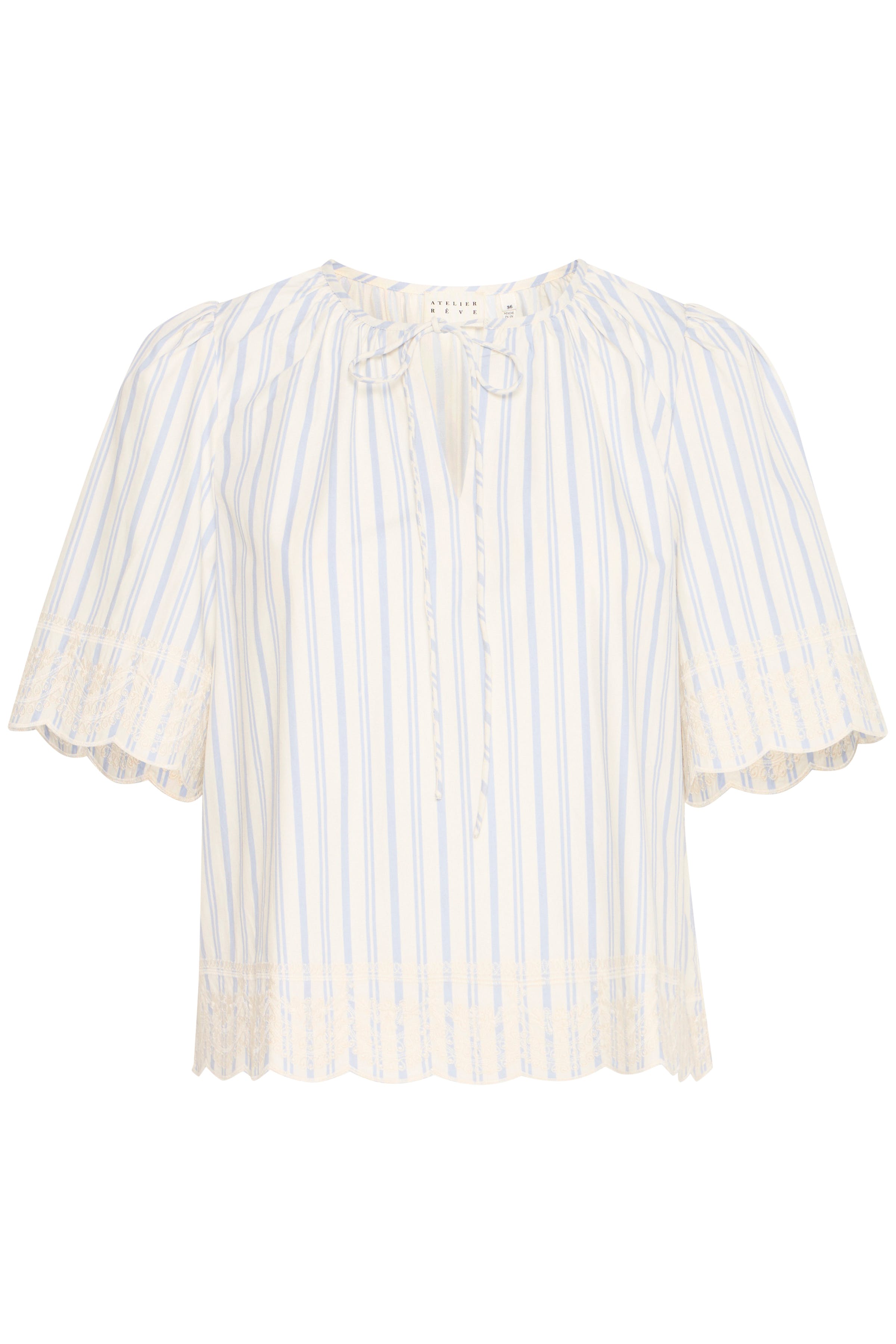 IRMAJA Blouse with short sleeve PACK FRONT 20122709-130905