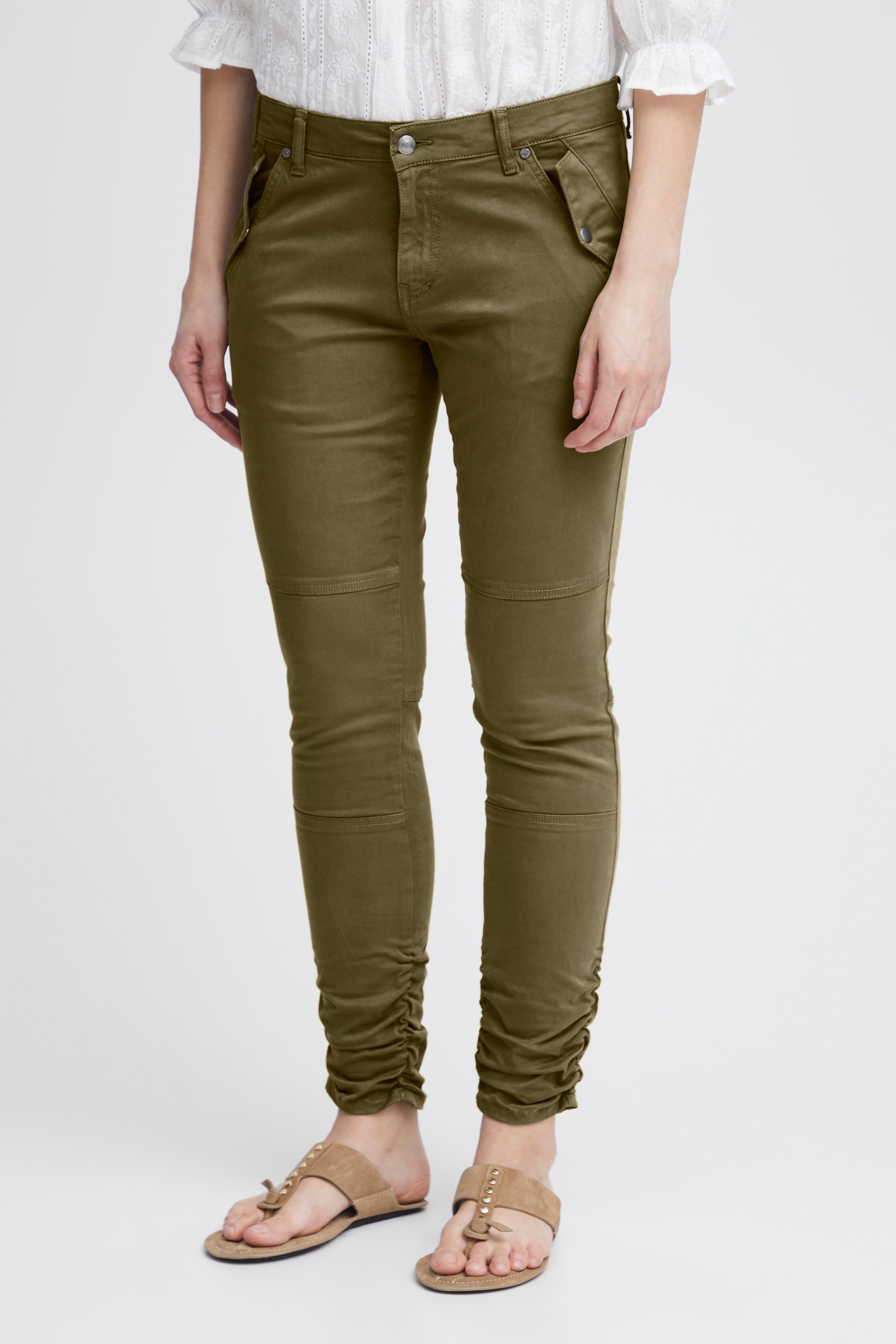 PZFAYLINN Mid Waist Skinny Leg Byxor LOOKBOOK FRONT 50207985-190510