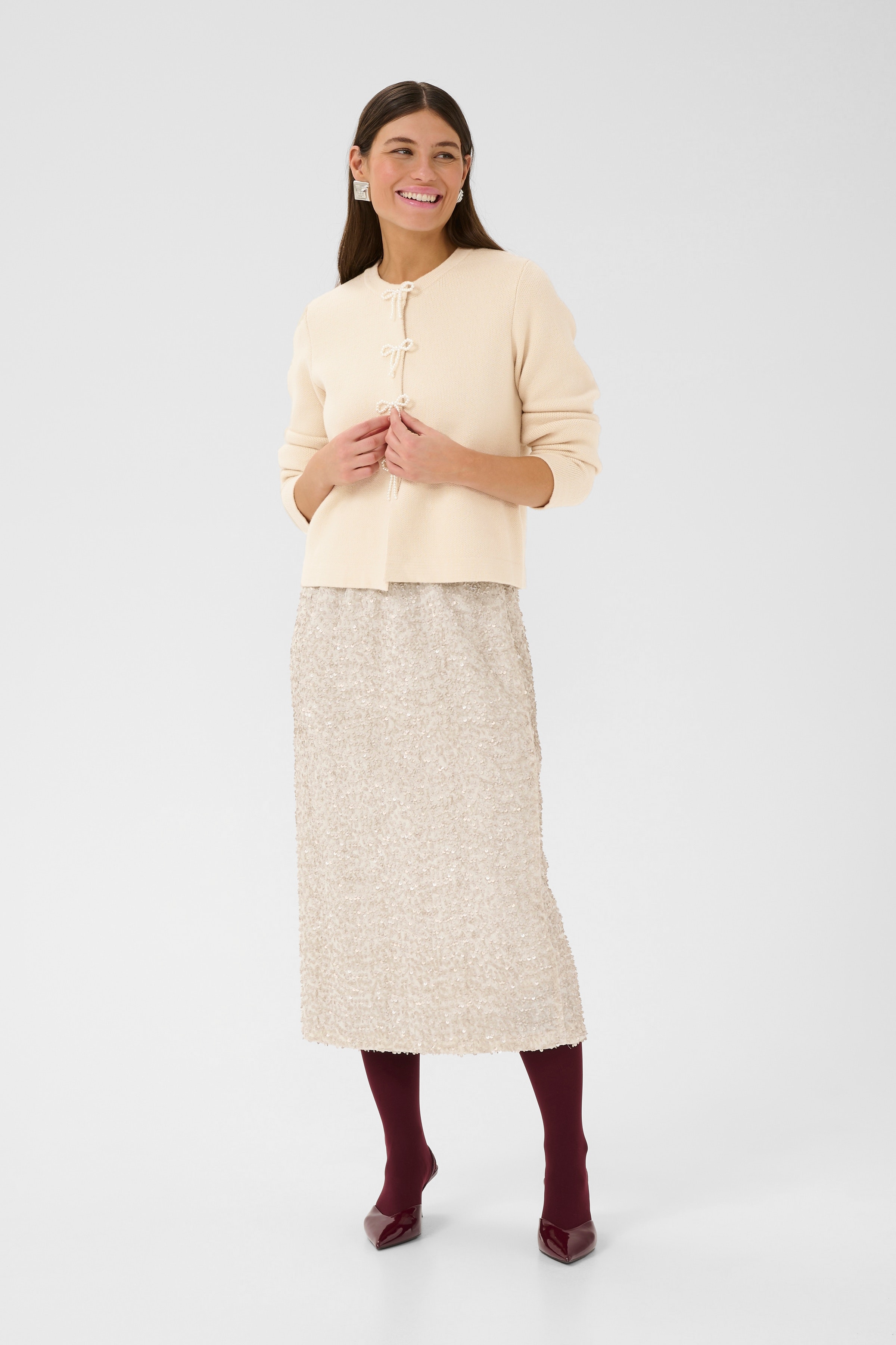 CUholiday Cardigan with bows LOOKBOOK FRONT 50112543-130607