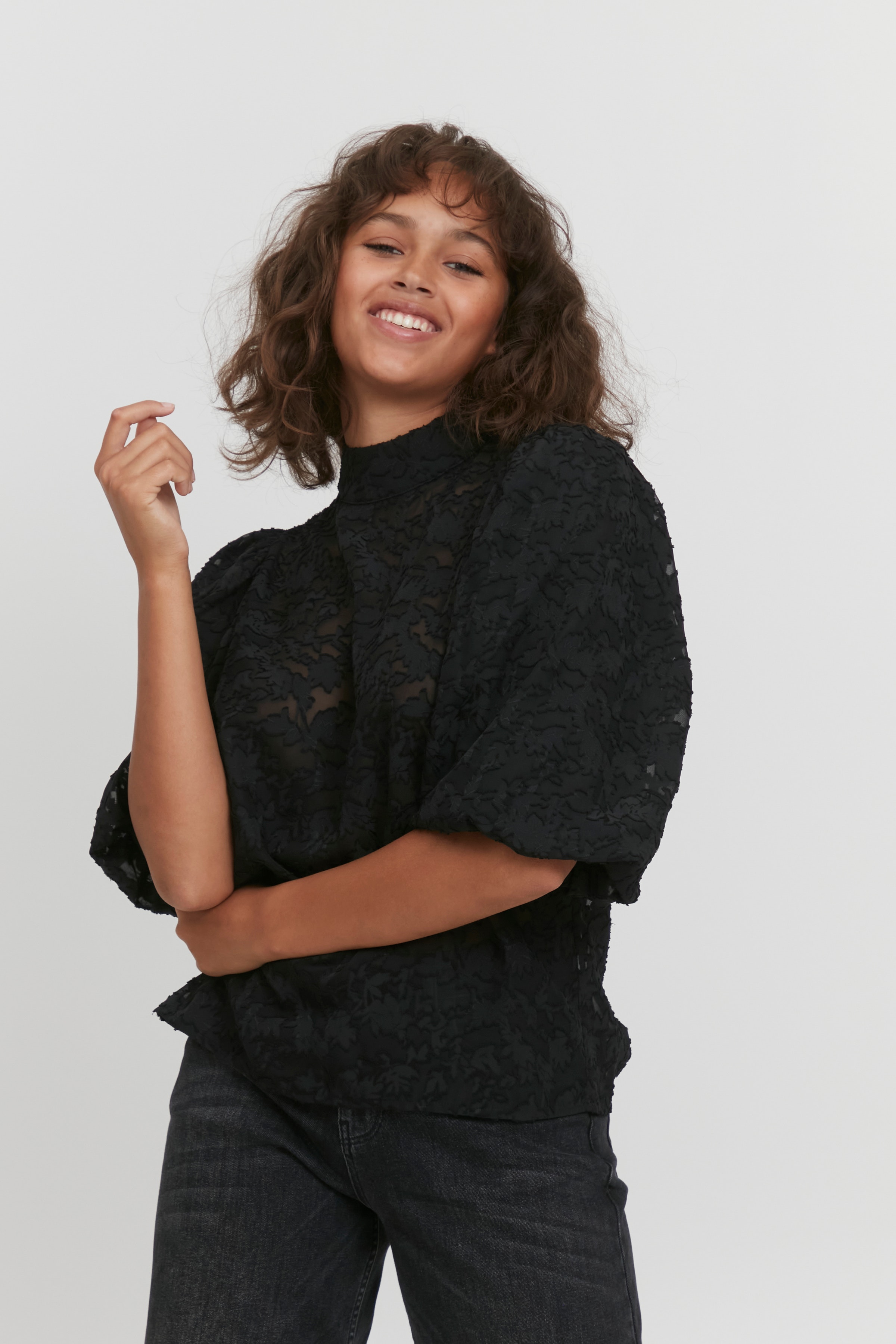 Kortærmet bluse LOOKBOOK FRONT 50206618-193911