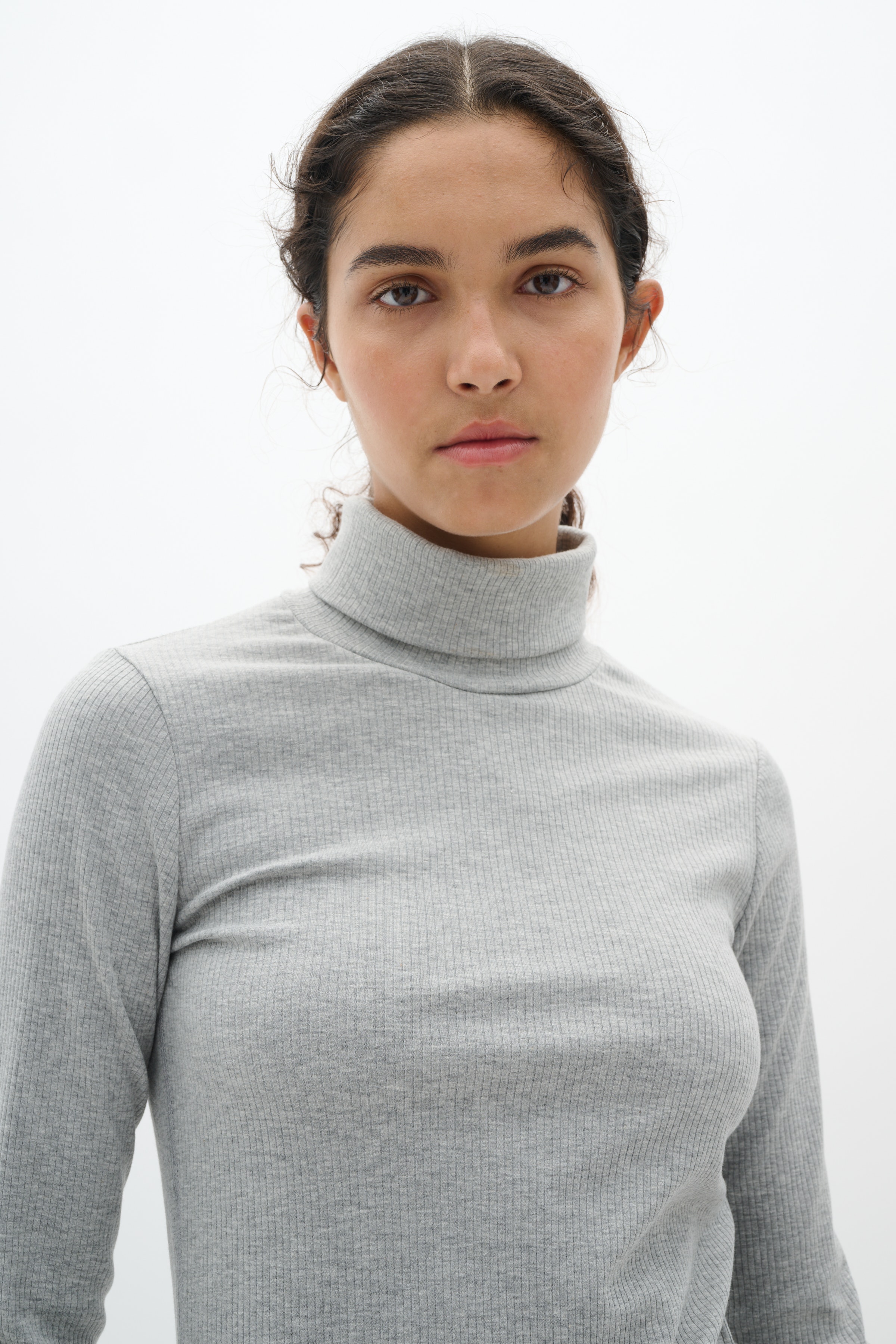 DagnaIW Rollneck Melange T-shirt LOOKBOOK DETAIL 30109838-1740161