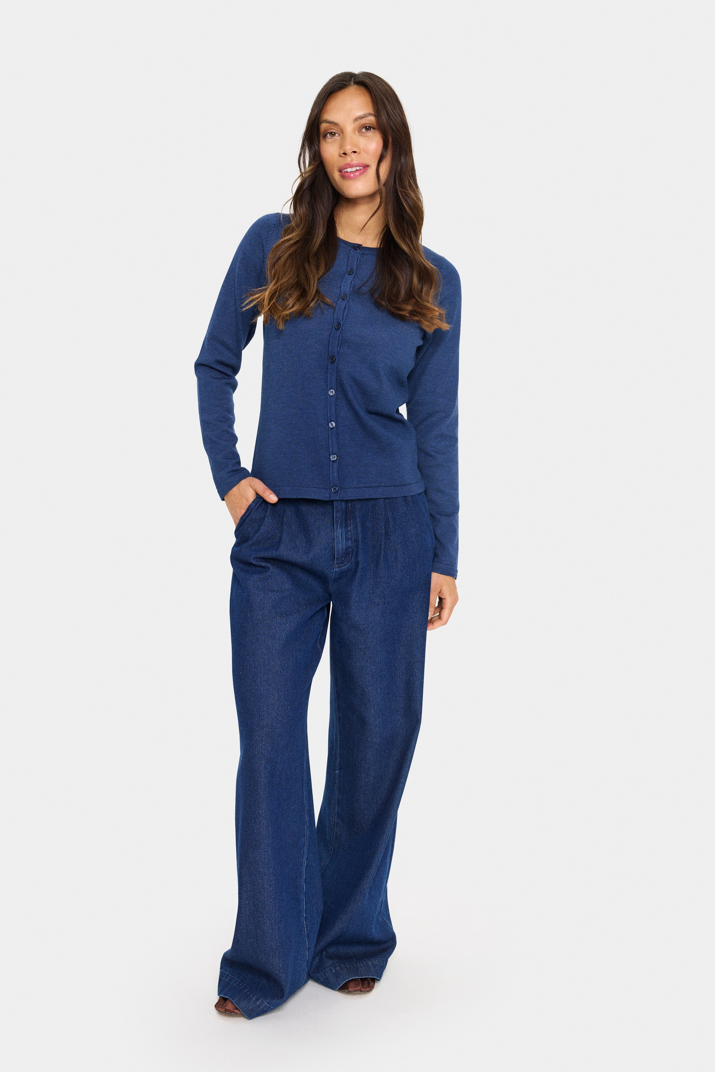 MilaSZ R-Neck Cardigan LOOKBOOK FRONT 30500005-1941281