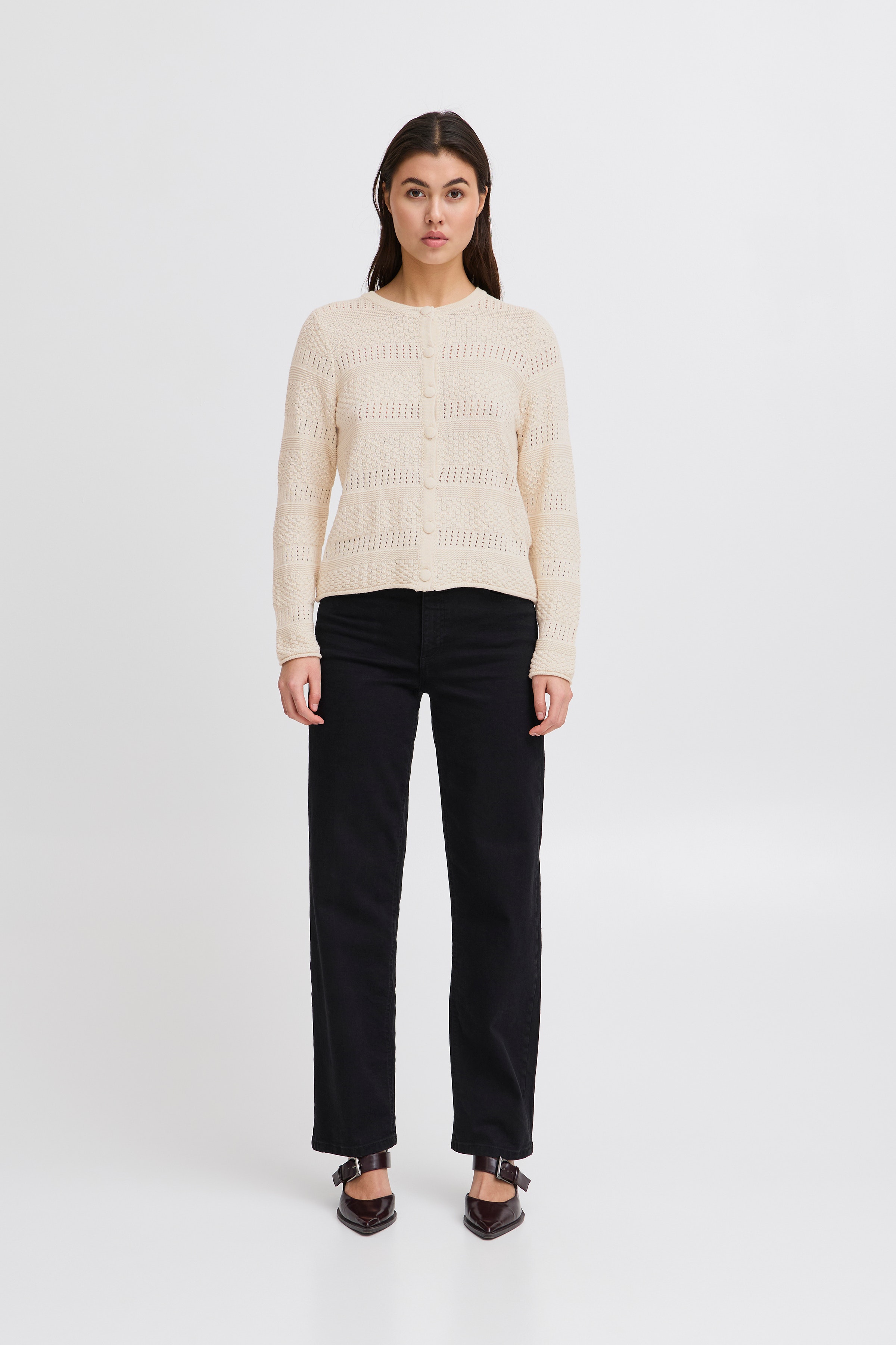 IHDESANE CA Strikket cardigan LOOKBOOK FRONT 20122612-130905
