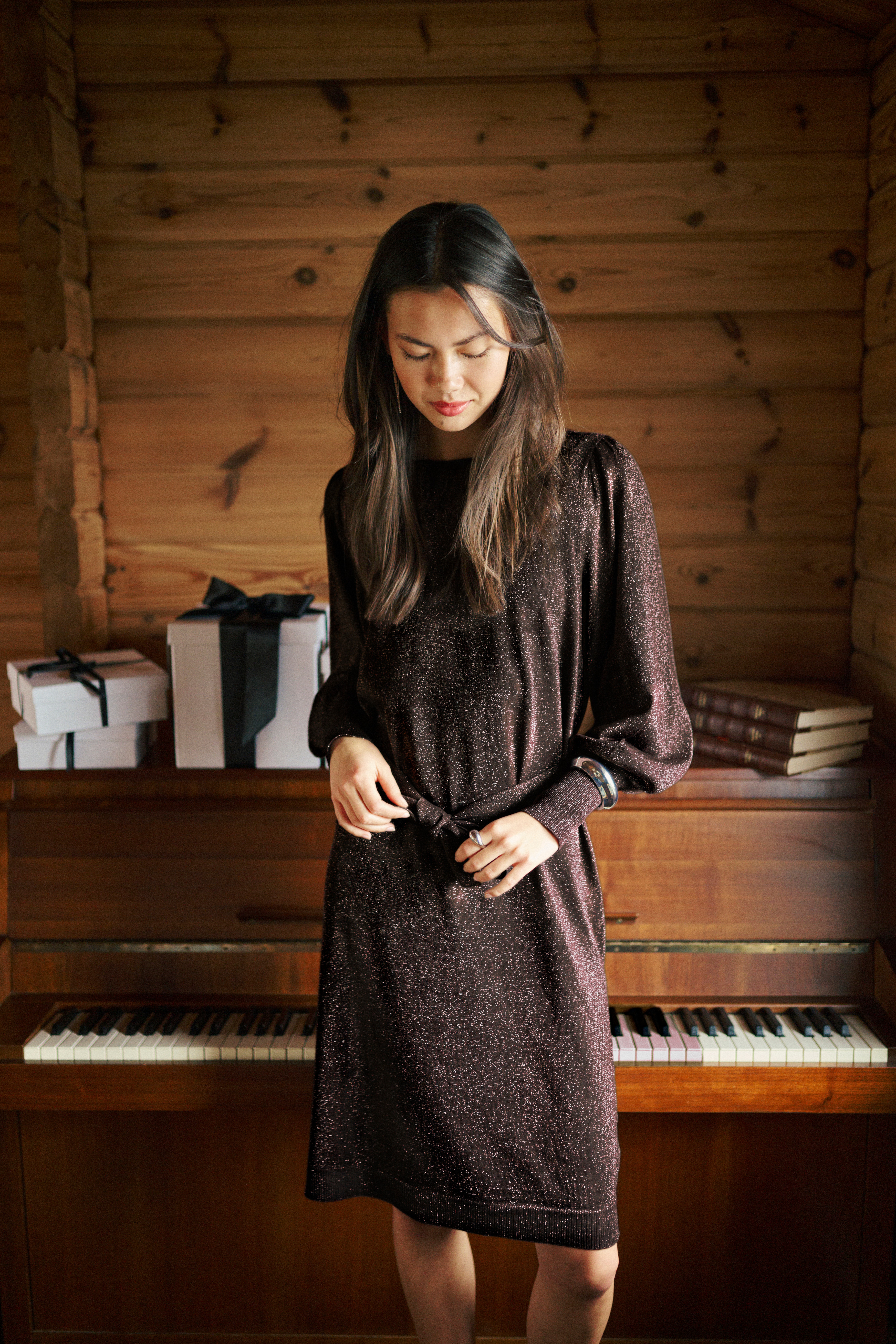 KAregina Glitter Knitted Dress LOCATION NONE 10511017-191111