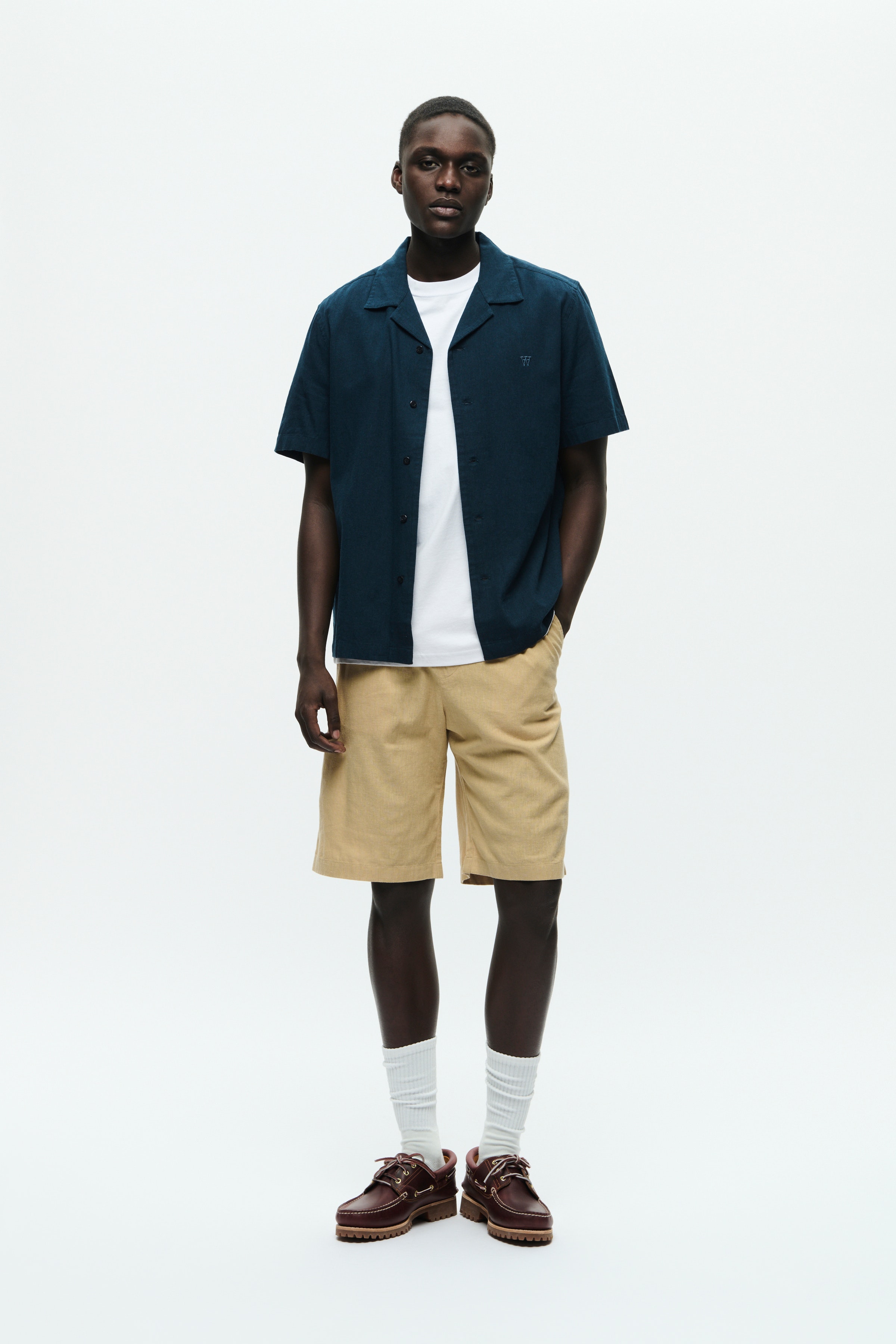 WWenoch Hør Shorts  LOOKBOOK FRONT 30251410-161120