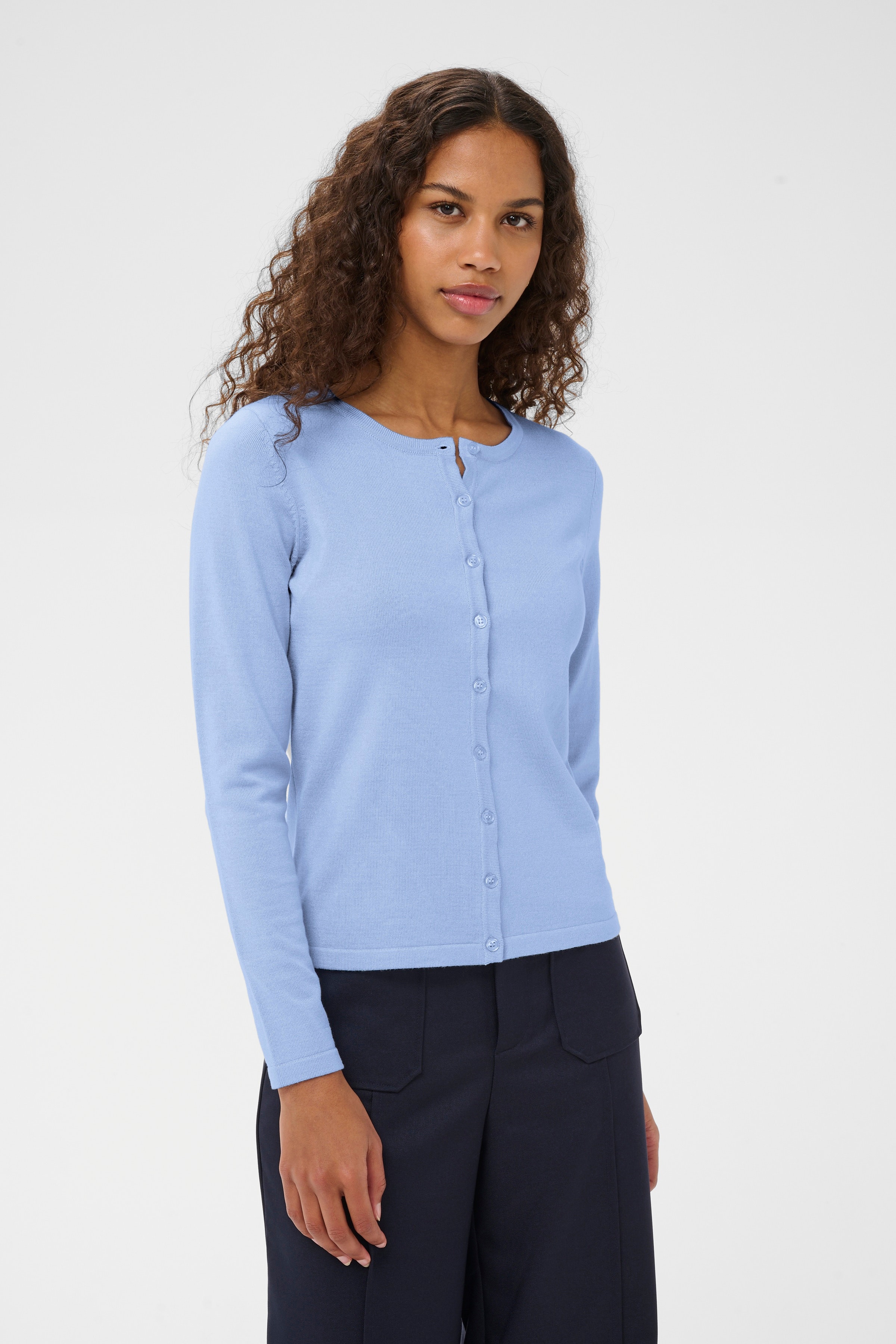 MilaSZ R-Neck Cardigan LOOKBOOK FRONT 30500005-153915