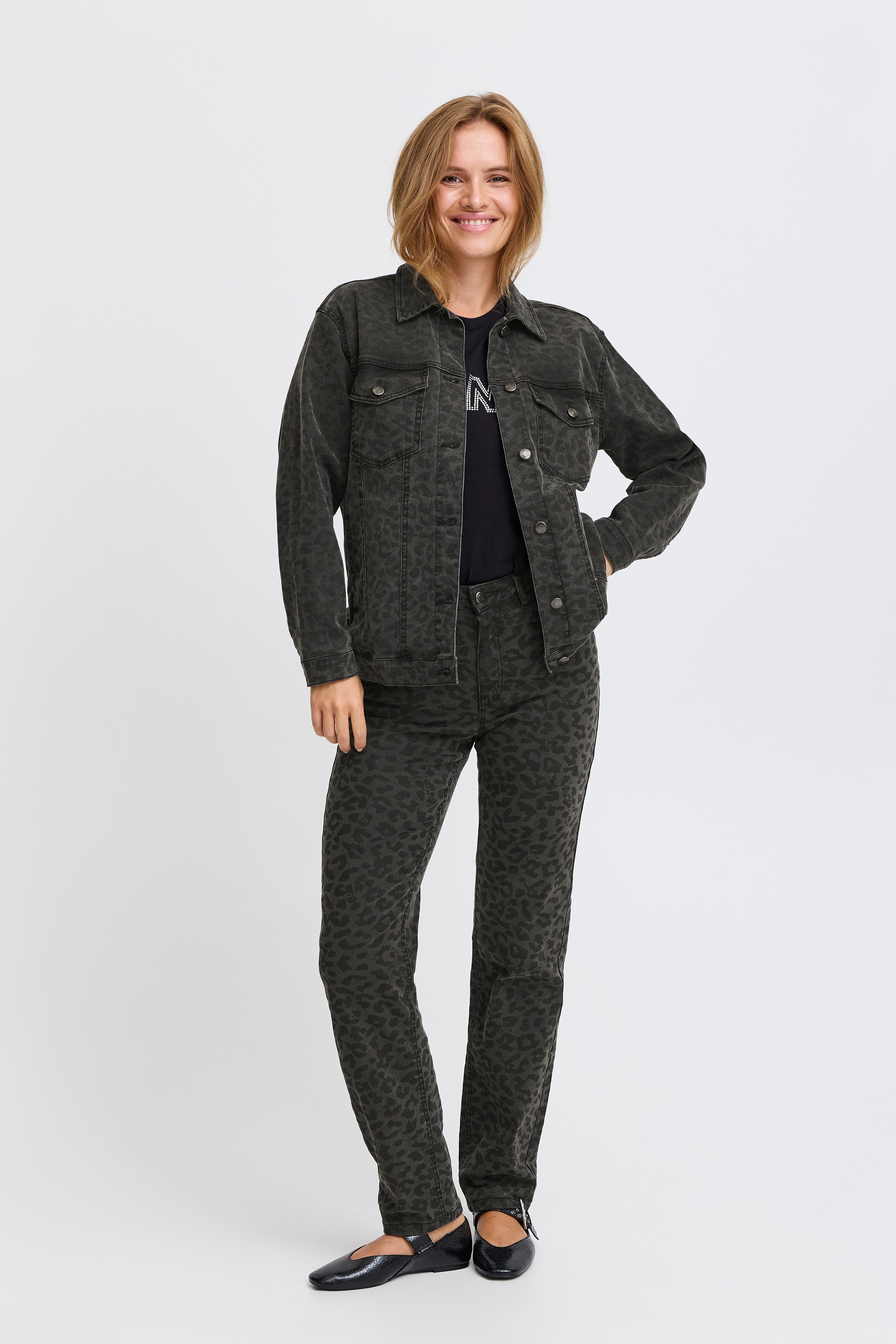 PXJANNAH Denimjakke LOOKBOOK FRONT 50208791-205027