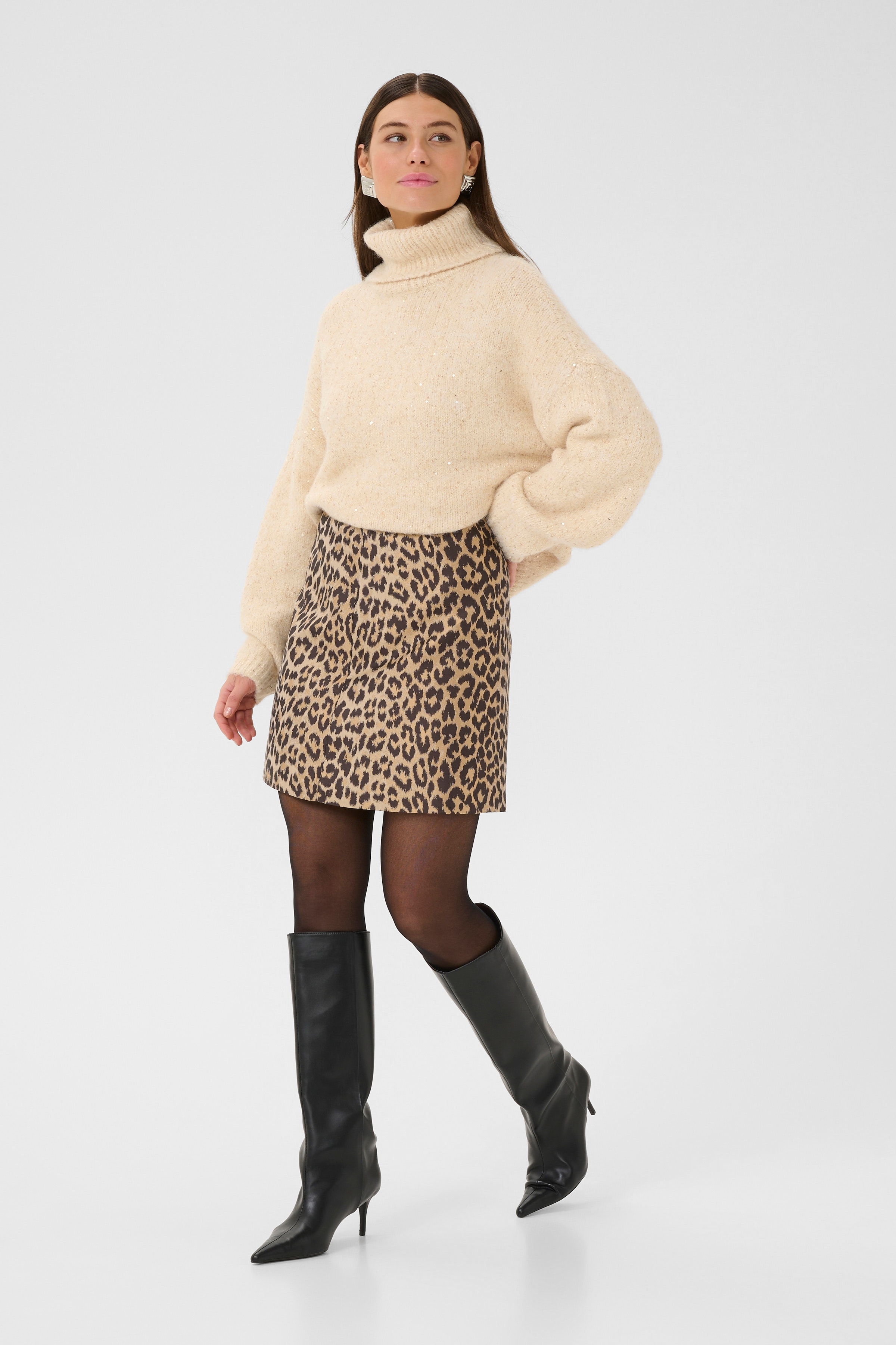 CUcarol Leopardnederdel LOOKBOOK FRONT 50112452-107401
