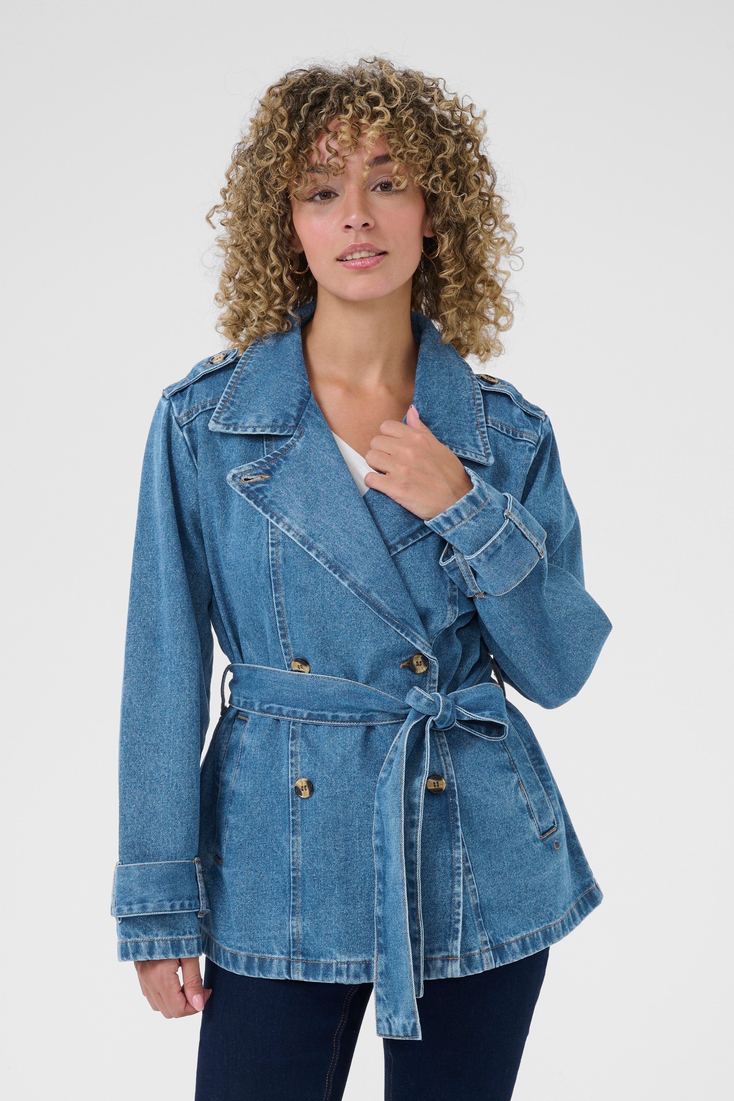 CRMika Denim Jacke LOOKBOOK FRONT 10613873-104047