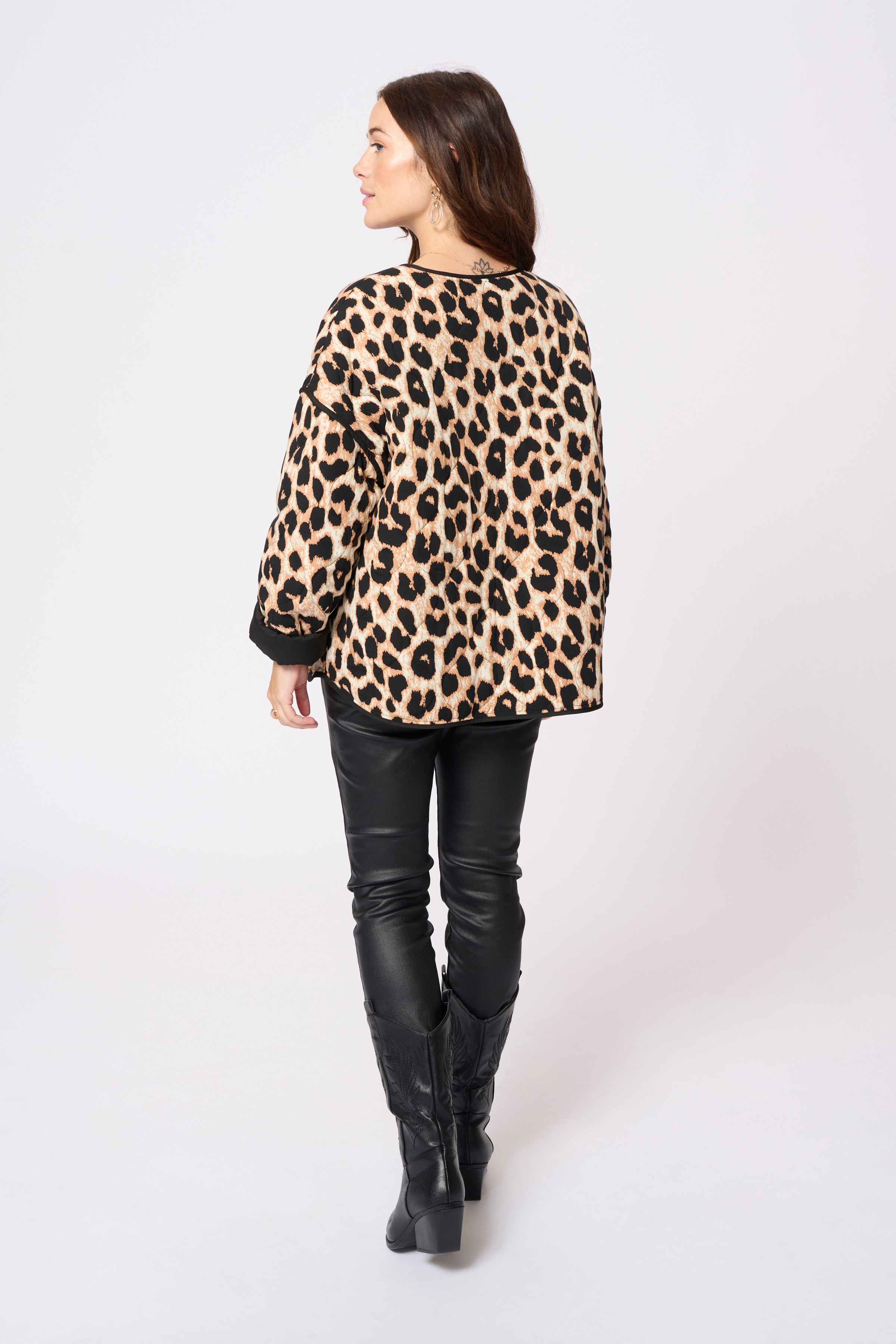 CROtiva Leopard jakke LOOKBOOK BACK 10613716-107494