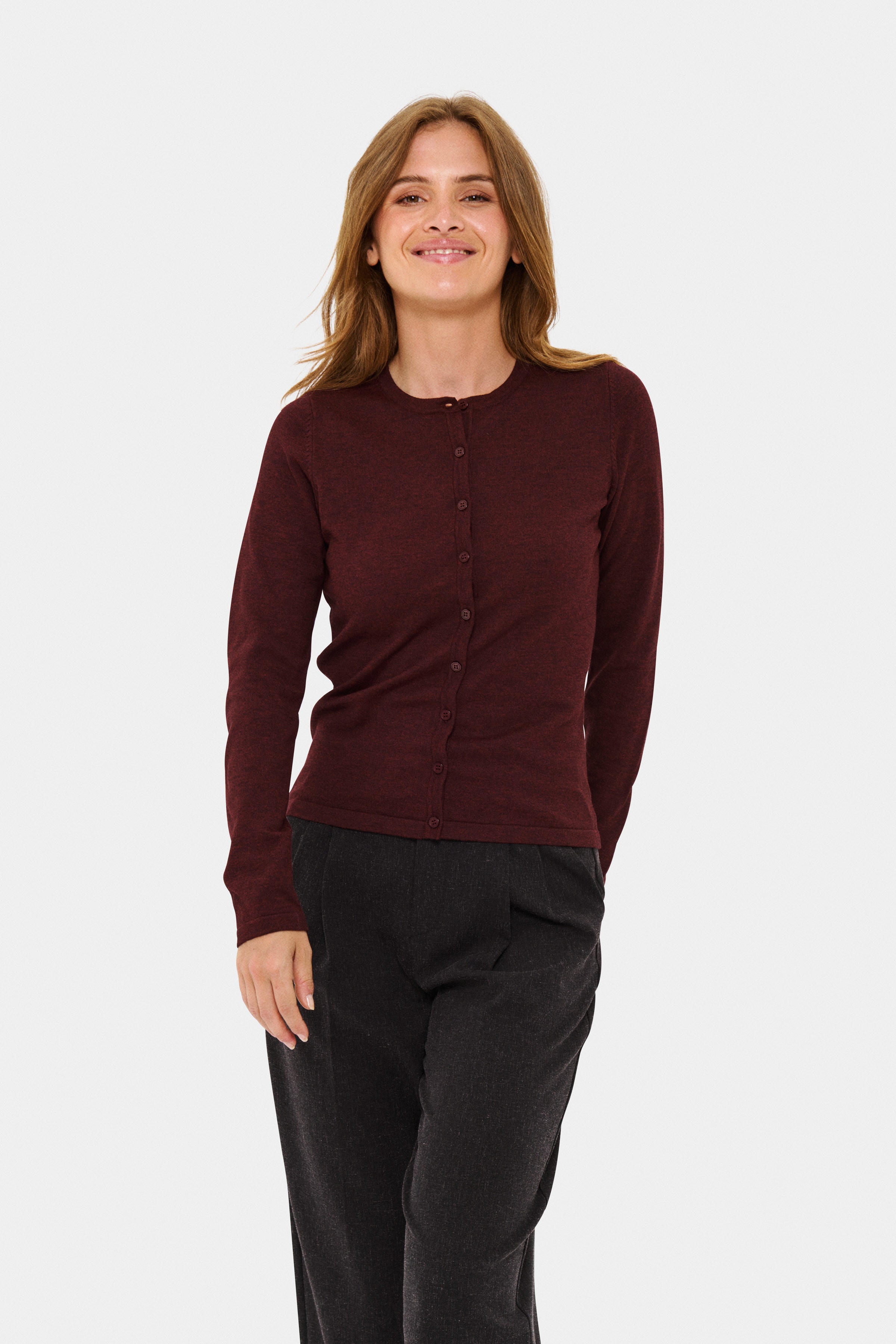 MilaSZ R-Neck Cardigan LOOKBOOK FRONT 30500005-1921181