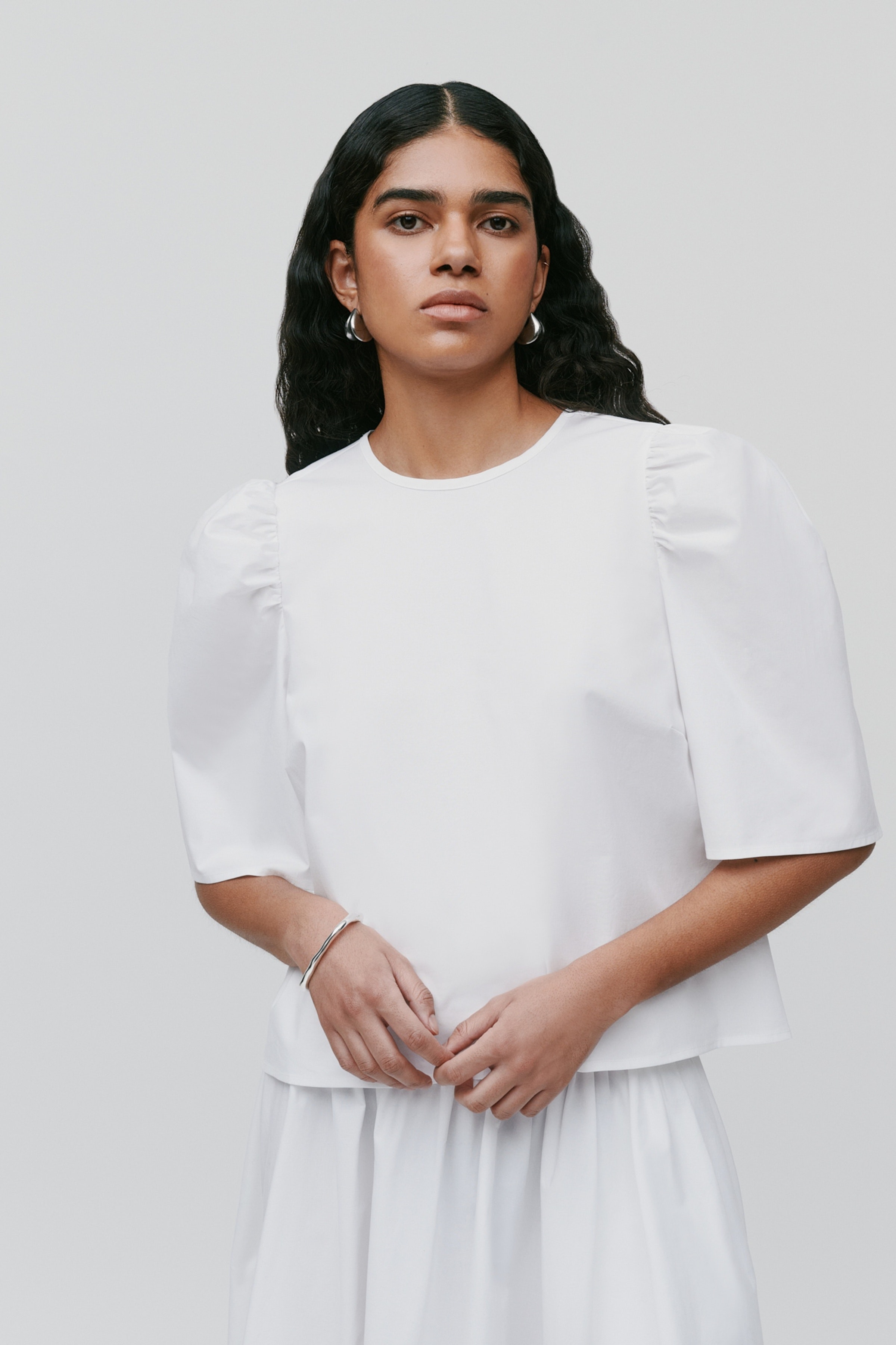 ELISABETH Bluse LOOKBOOK FRONT 30600488-WH001