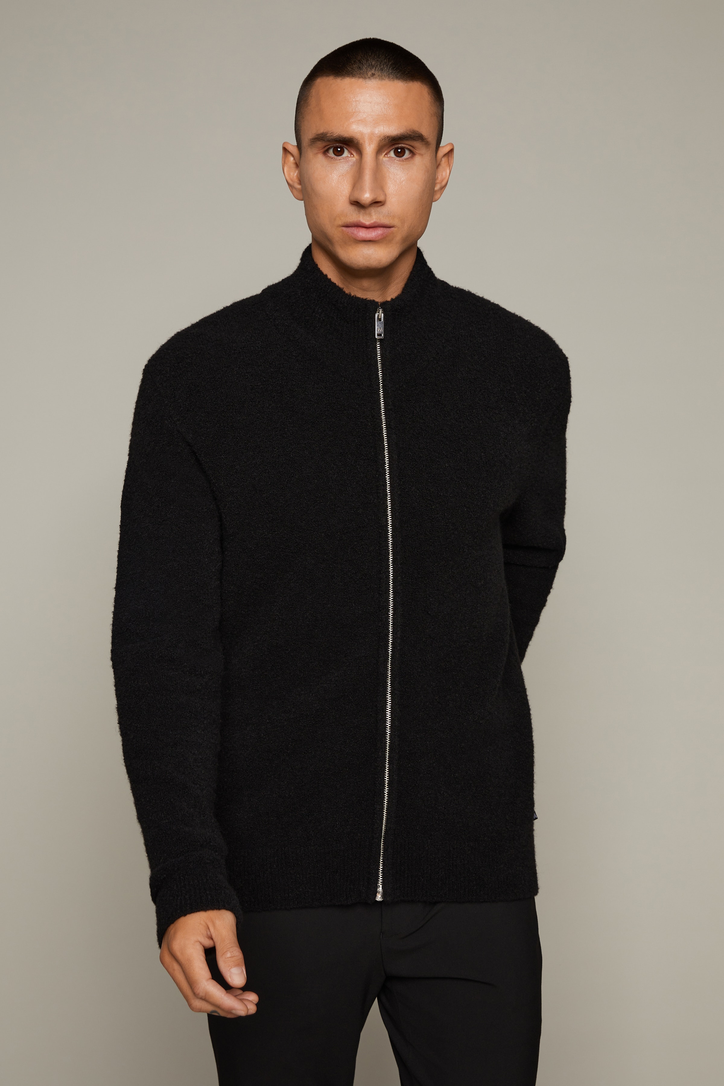 MAfunnel Knitted Cardigan LOOKBOOK FRONT 30206464-300275