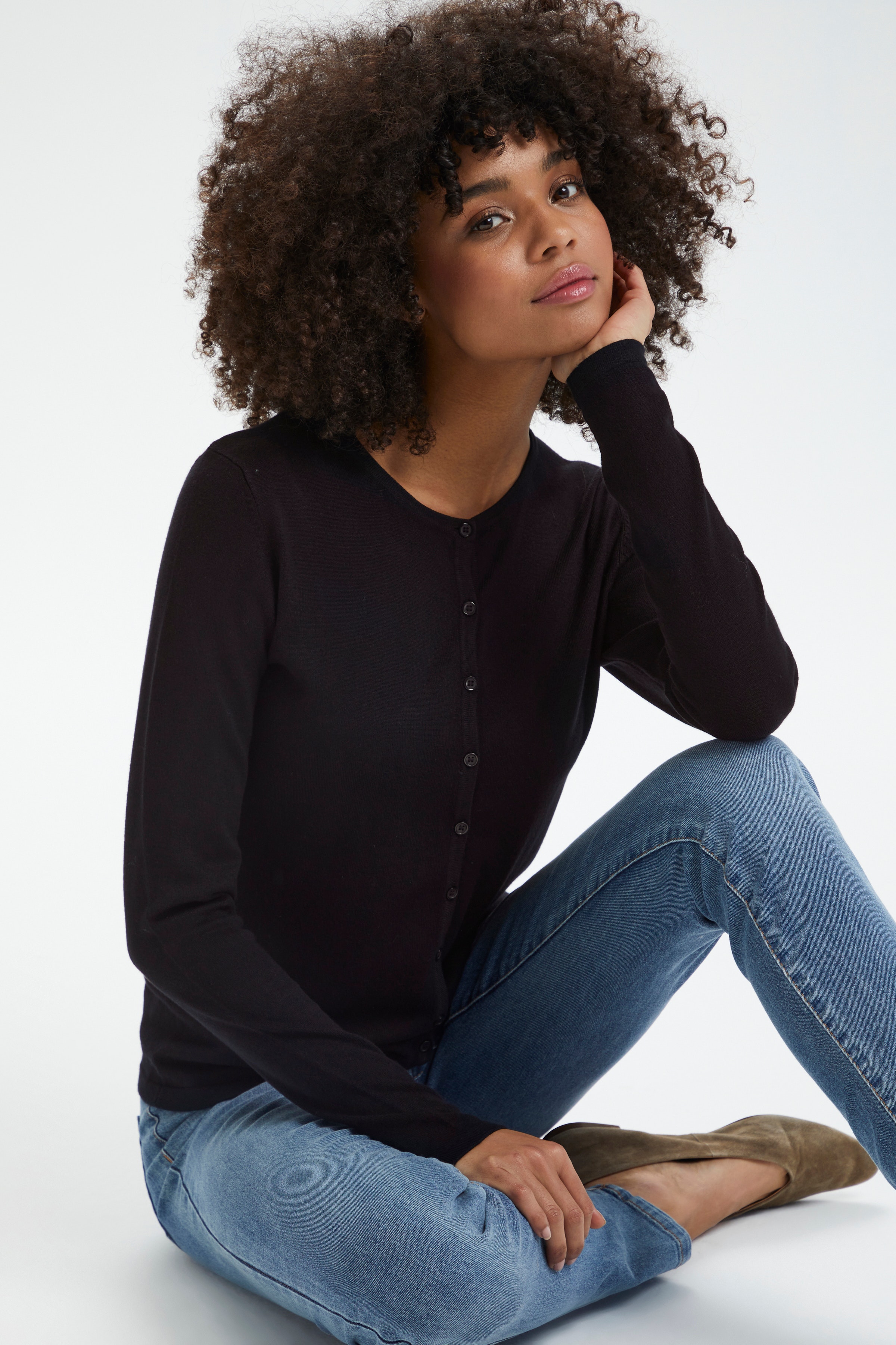 MilaSZ R-Neck Cardigan LOOKBOOK DETAIL 30500005-9069