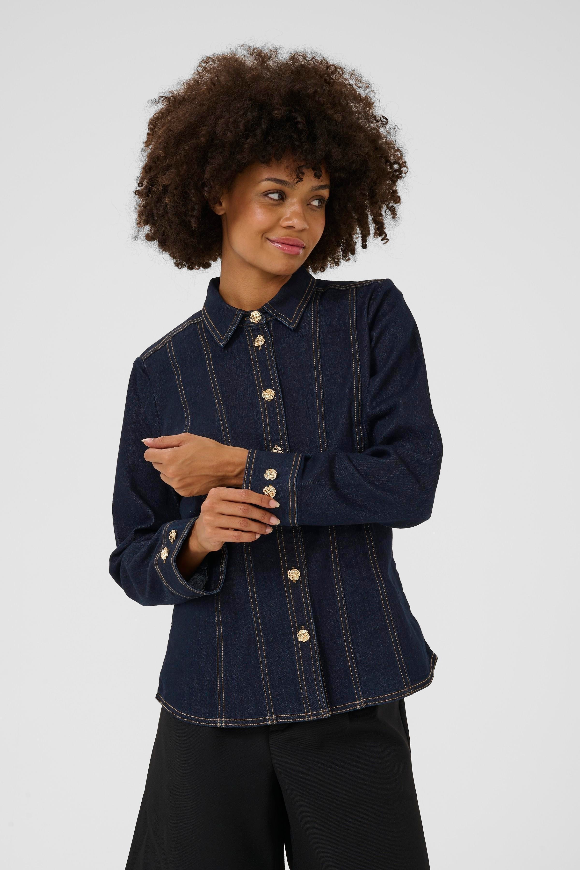 CUbobbie Denimskjorta LOOKBOOK FRONT 50112271-500119