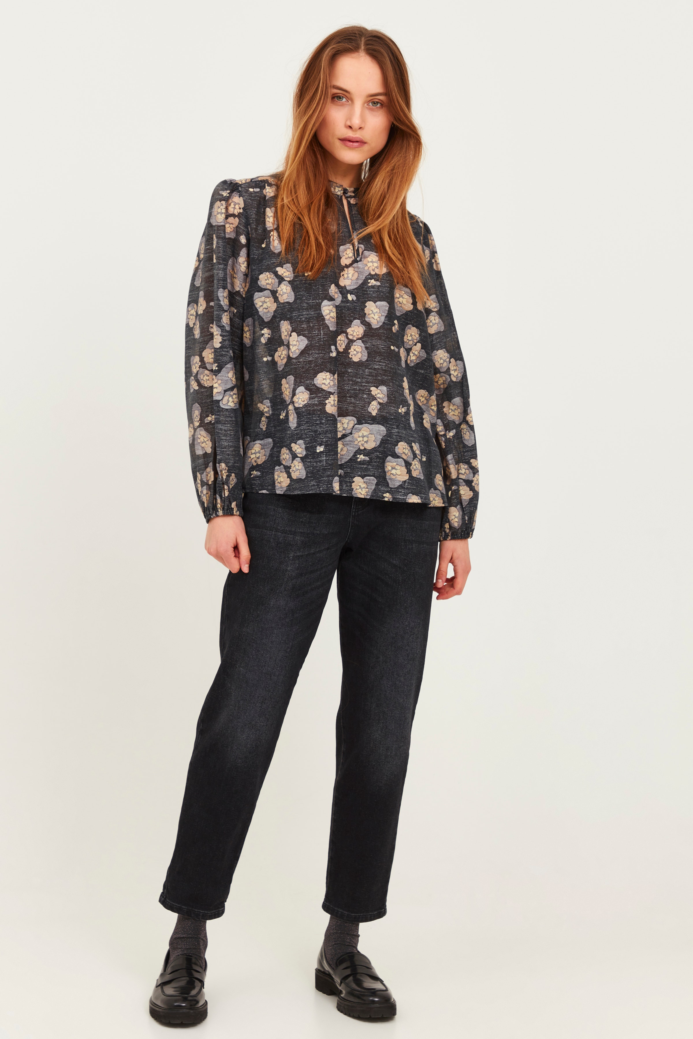 Långärmad blus LOOKBOOK FRONT 50206173-200143