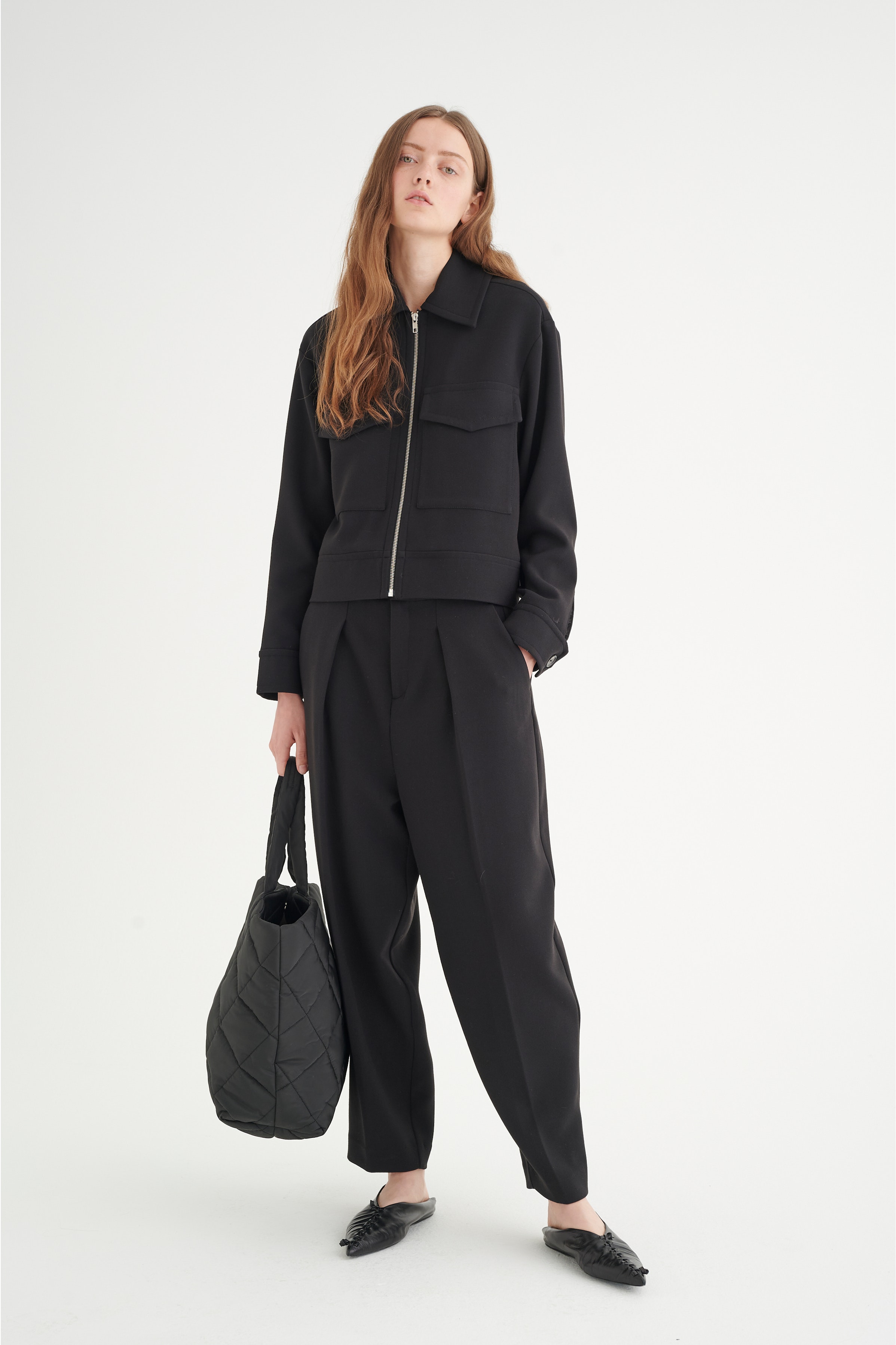 CayleeIW Barrel Bukser LOOKBOOK FRONT 30106606-194008