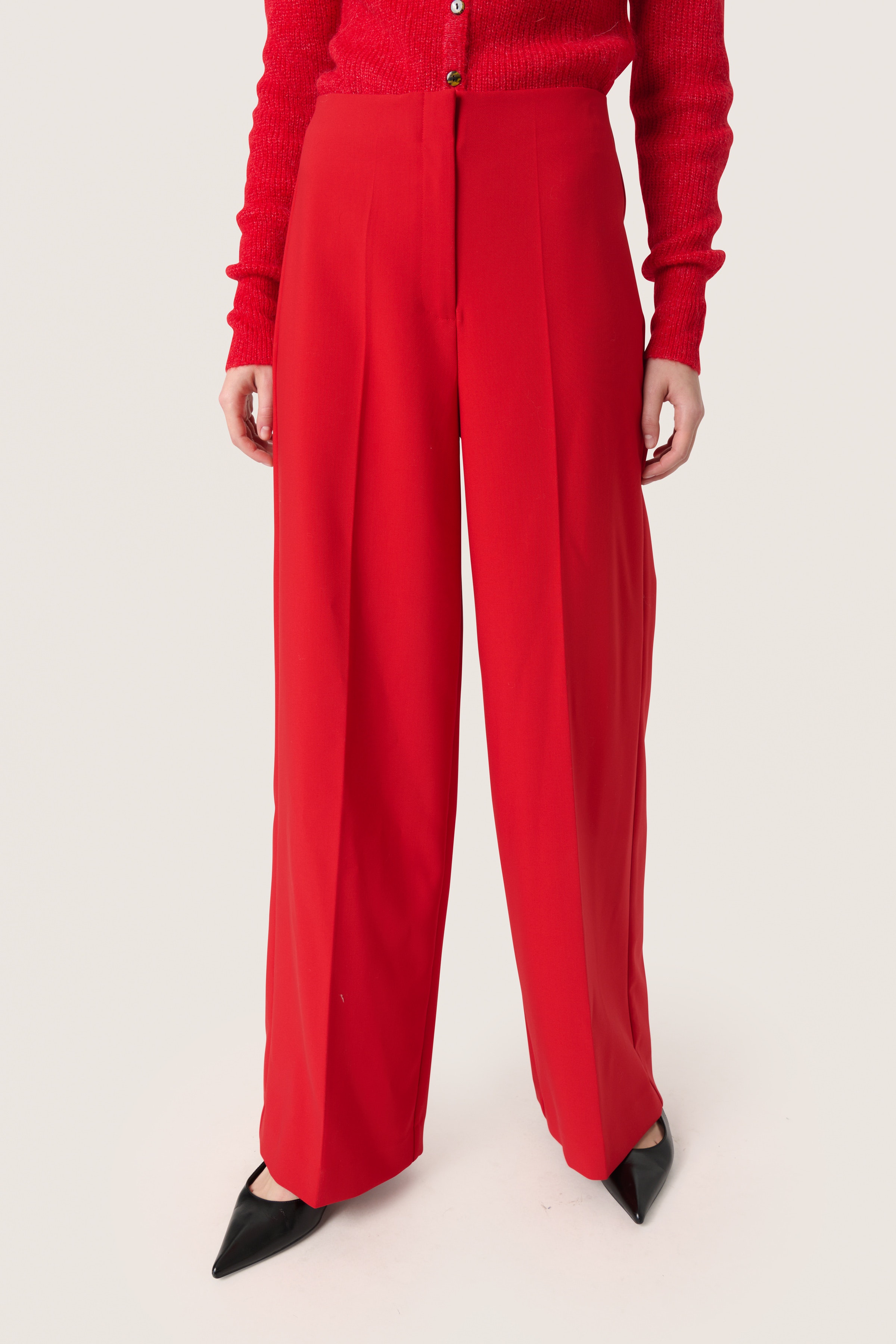 SLCorinne Wide Trousers LOOKBOOK FRONT 30407228-181657