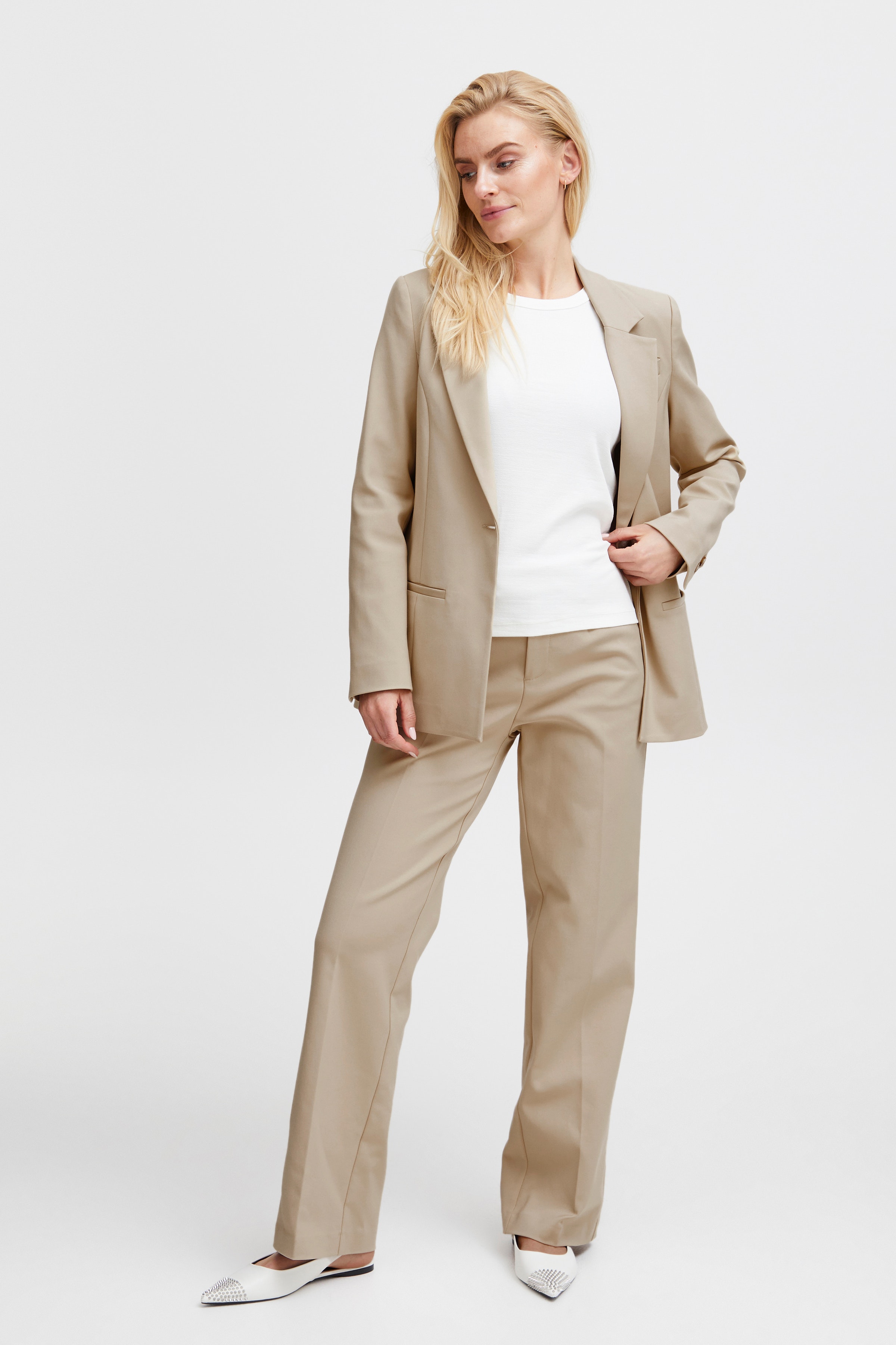 PZBINDY High Waist Wide Leg Byxor LOOKBOOK FRONT 50206519-151307