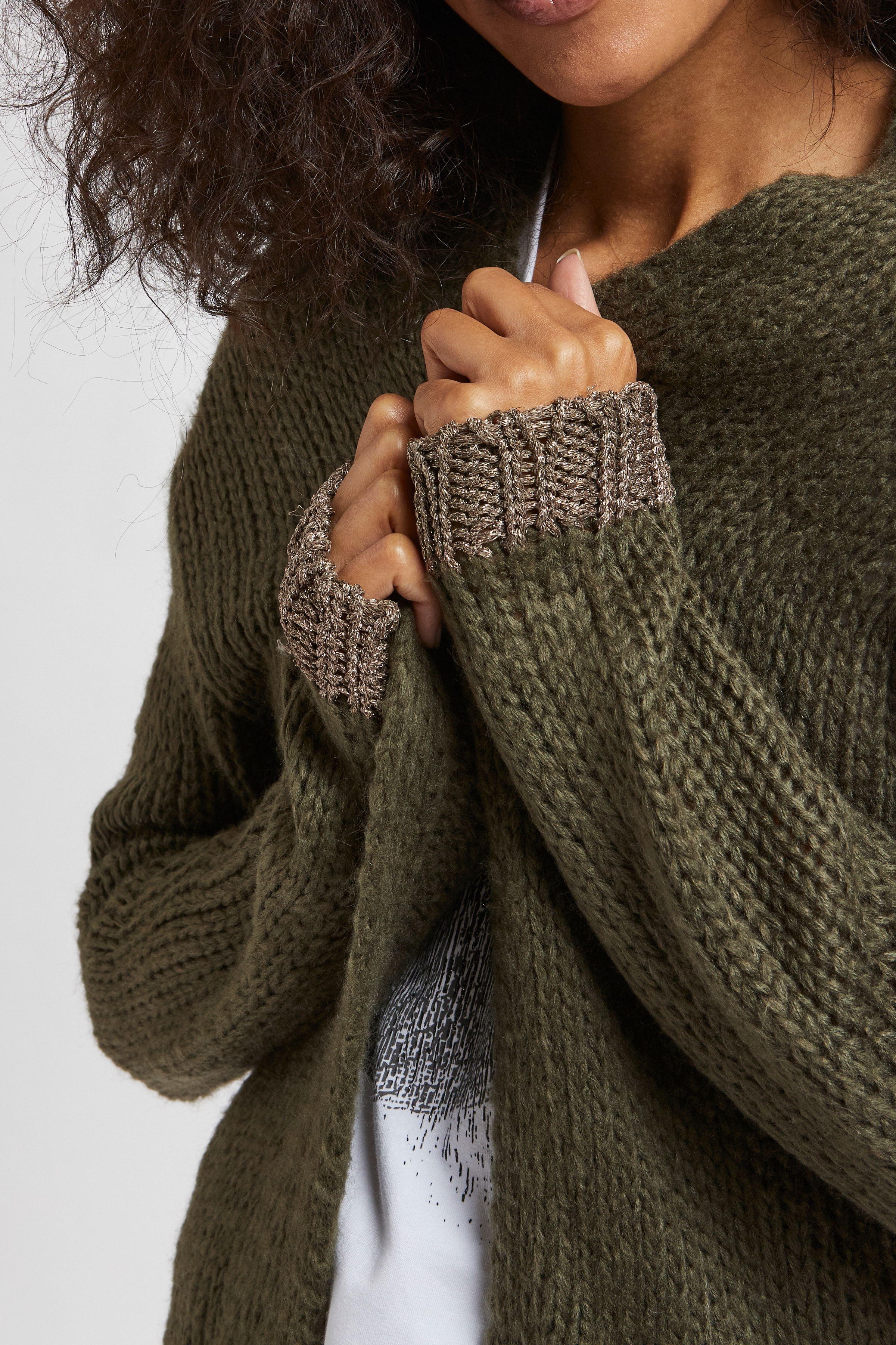 KAmerla Long Stickad cardigan LOOKBOOK DETAIL 10551818-101754