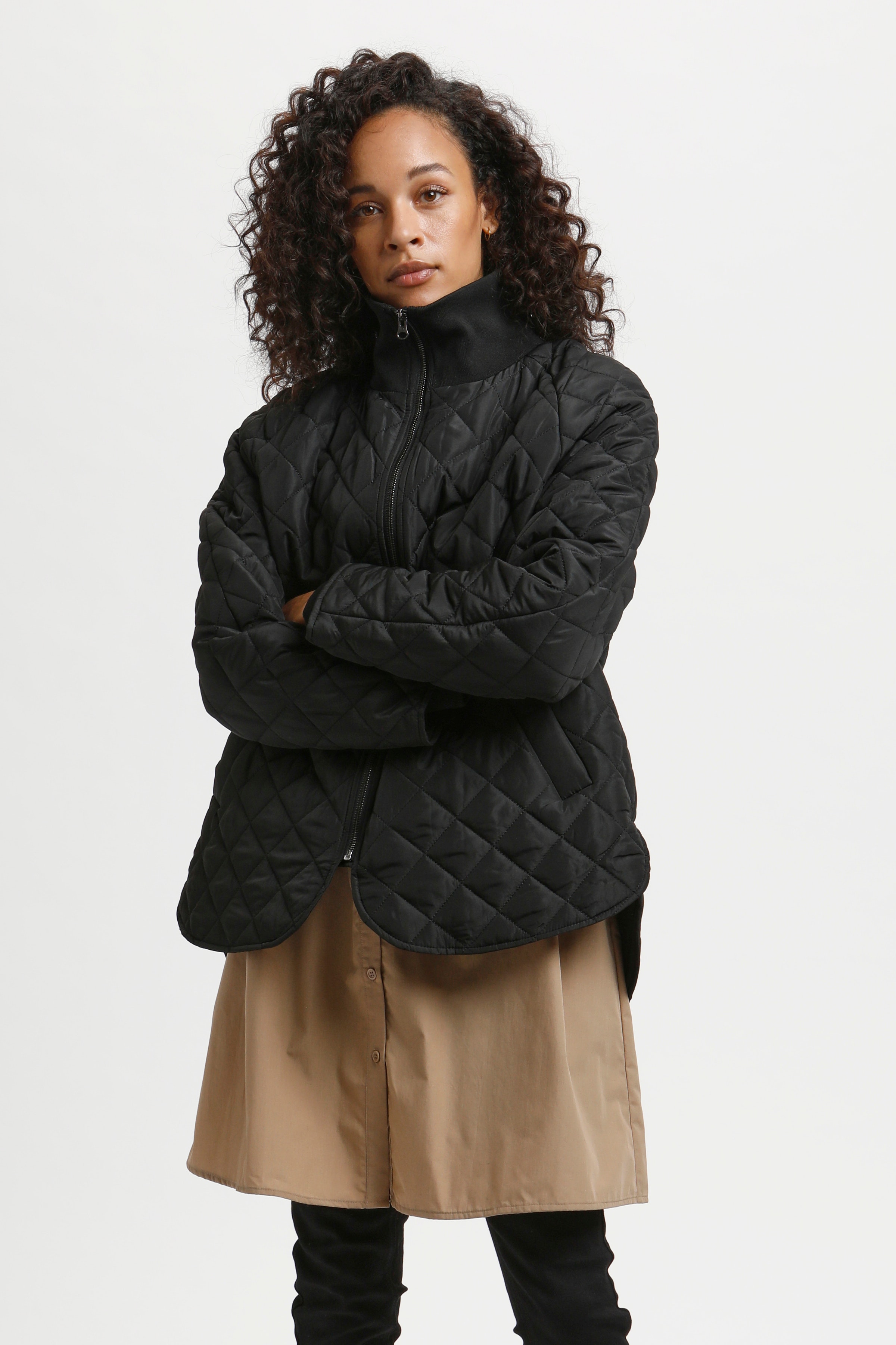 KAseverina Quilted Jacket | Overtøj LOOKBOOK FRONT 10505767-100121