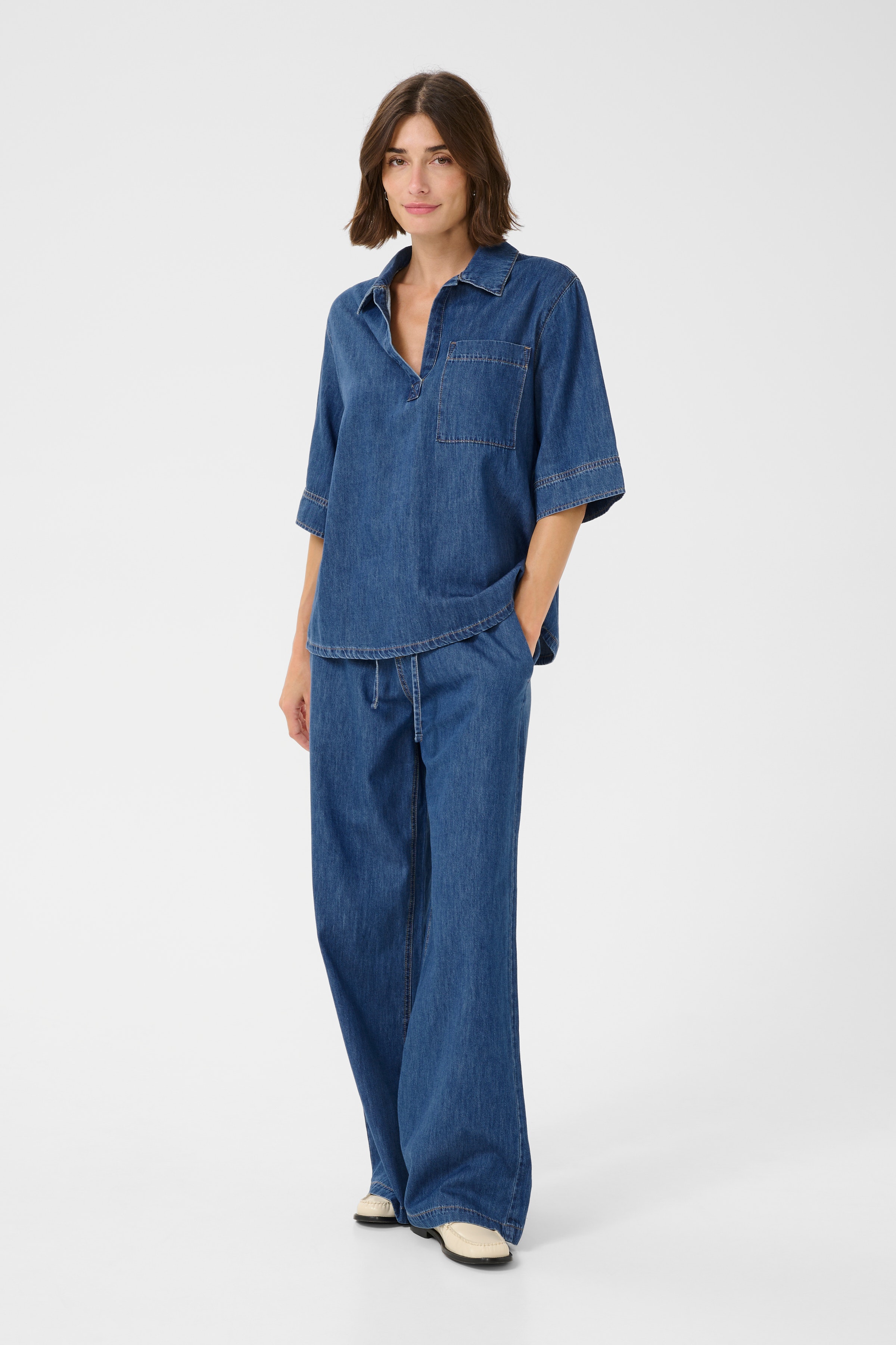 CUpin Denimbluse LOOKBOOK FRONT 50111964-500029