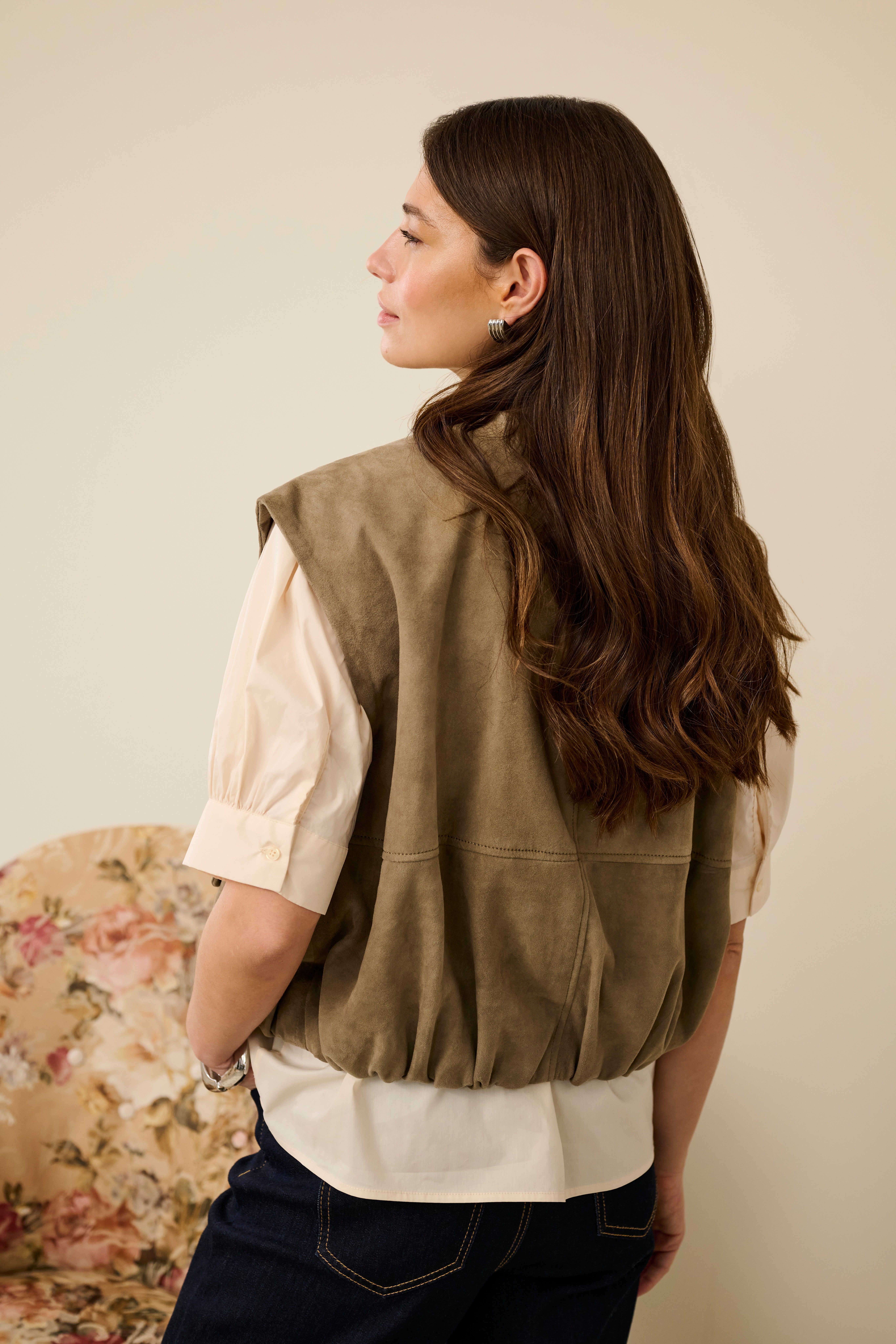 CUannemie Suede waistcoat LOCATION NONE 50112731-171009